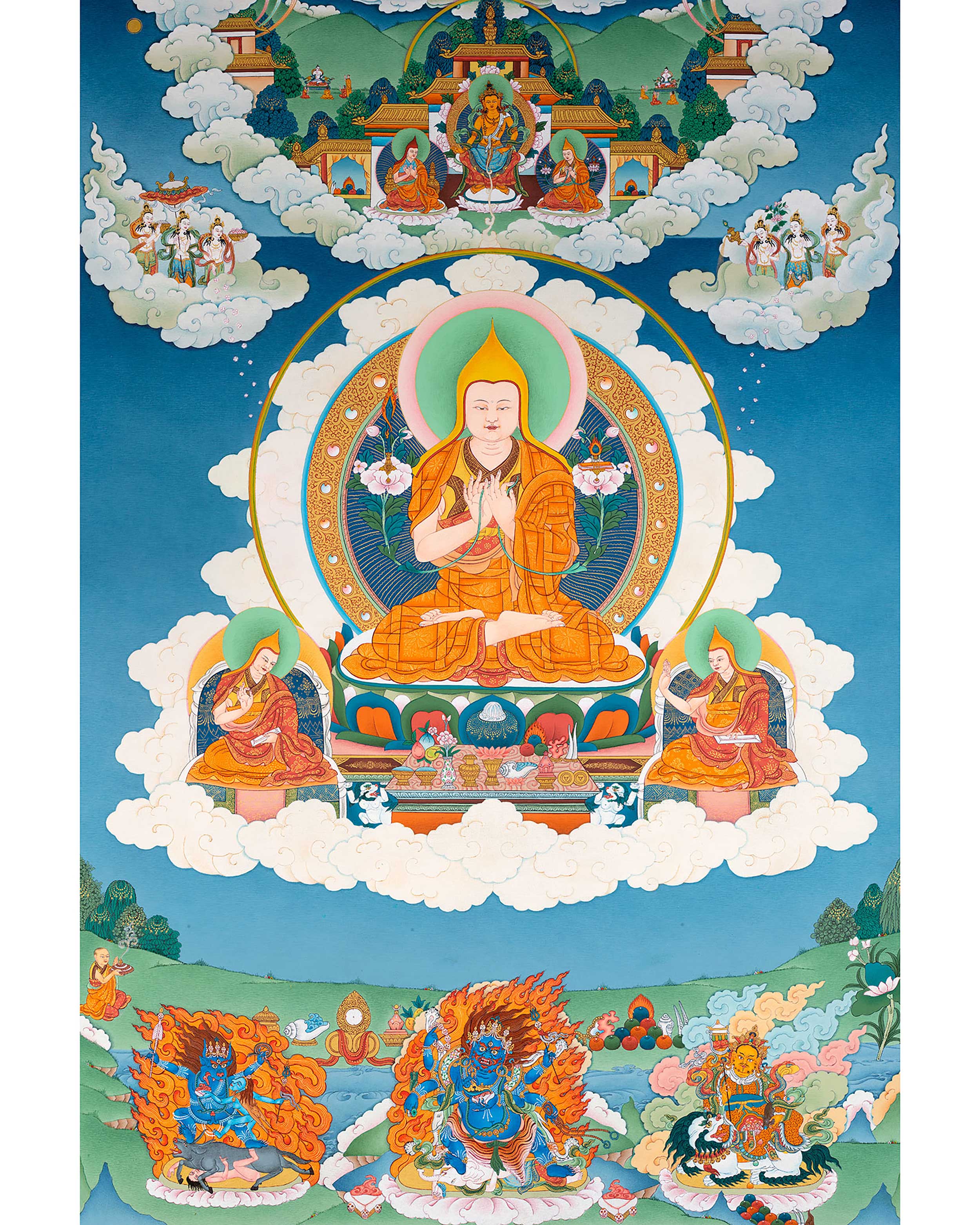 Je Tsongkhapa Thangka Buddhist Master