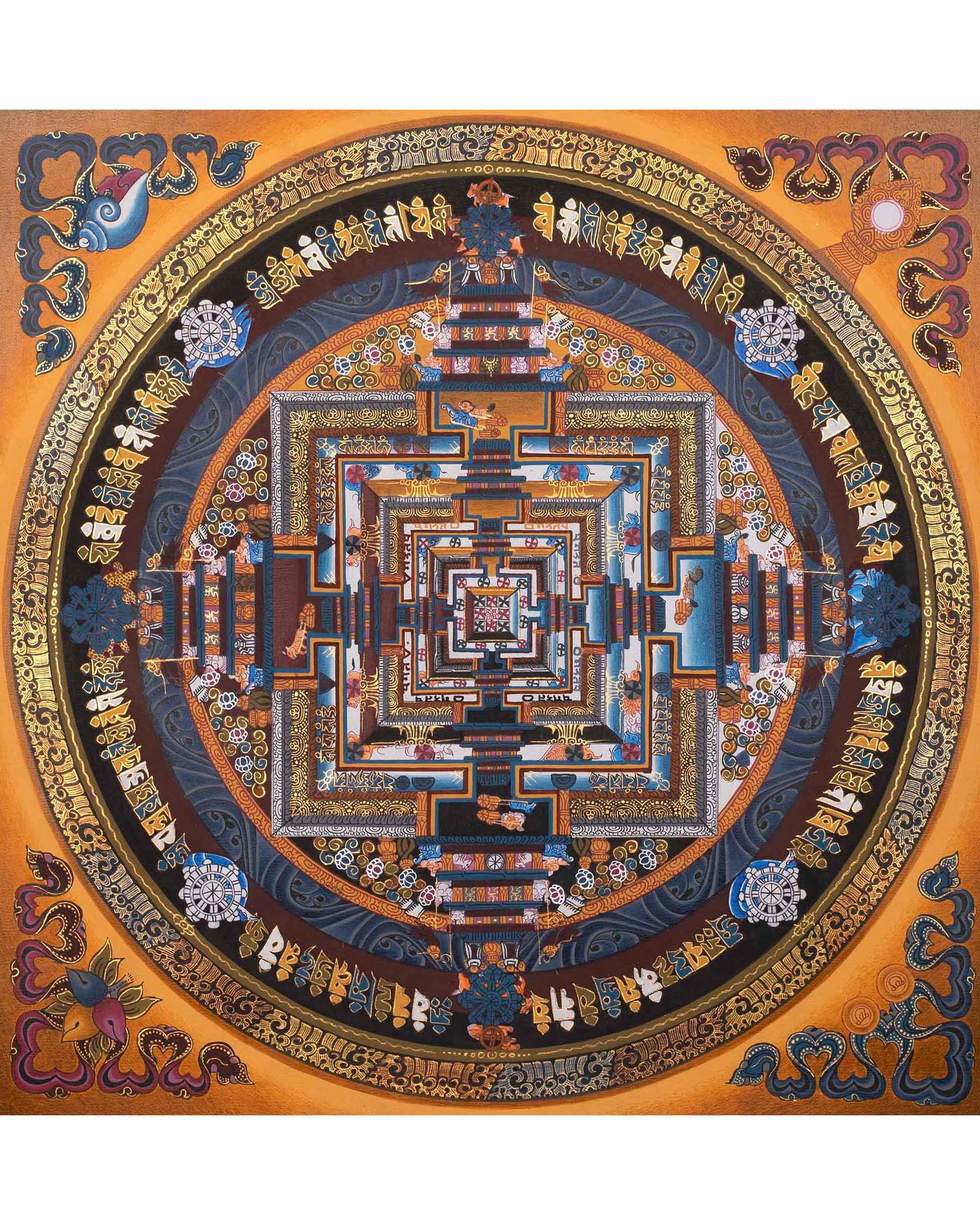 Kalachakra Mandala Thangka | Small Size Wall Decoration Painting