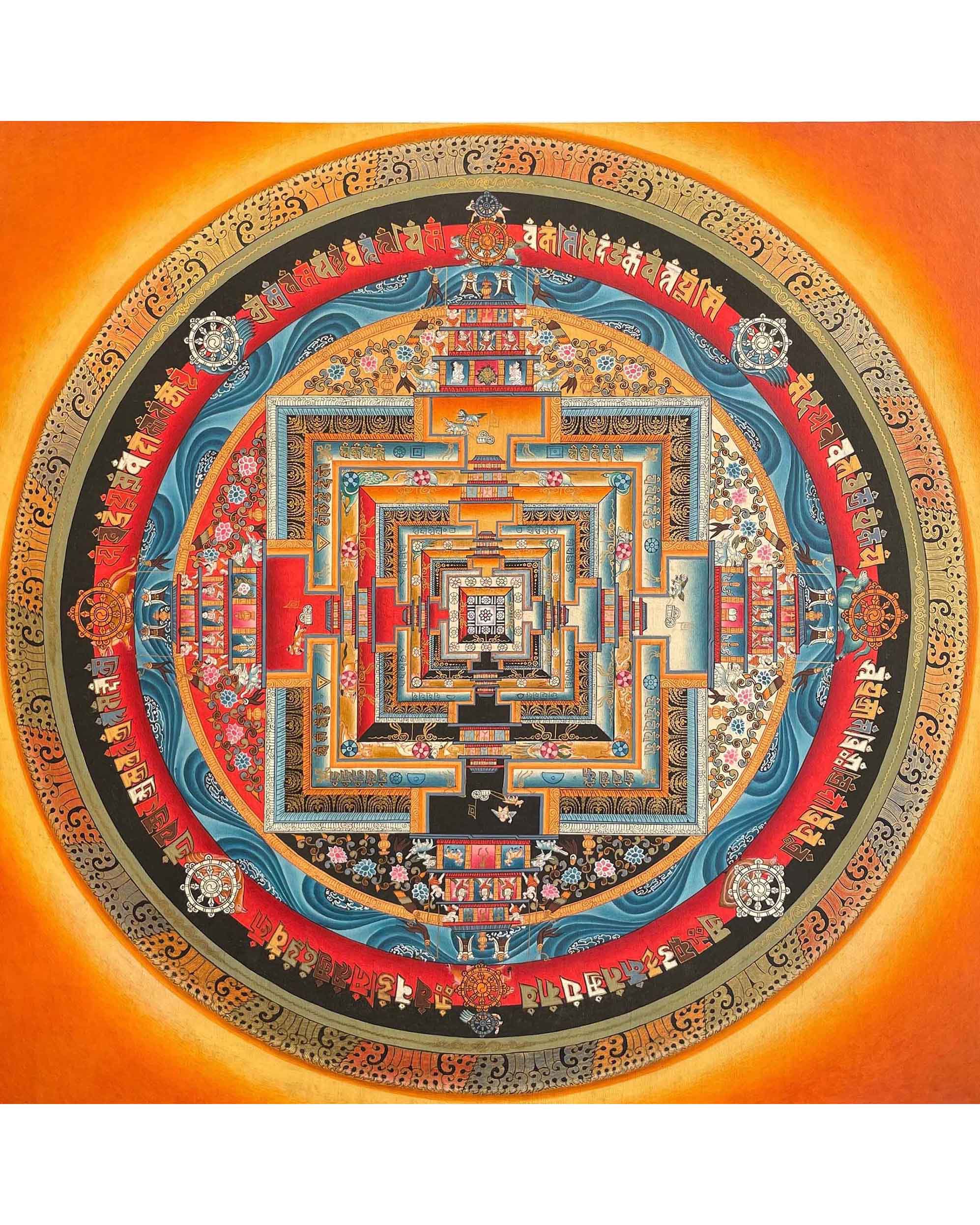 Kalachakra Mandala Thangka | Buddhist Home Decor
