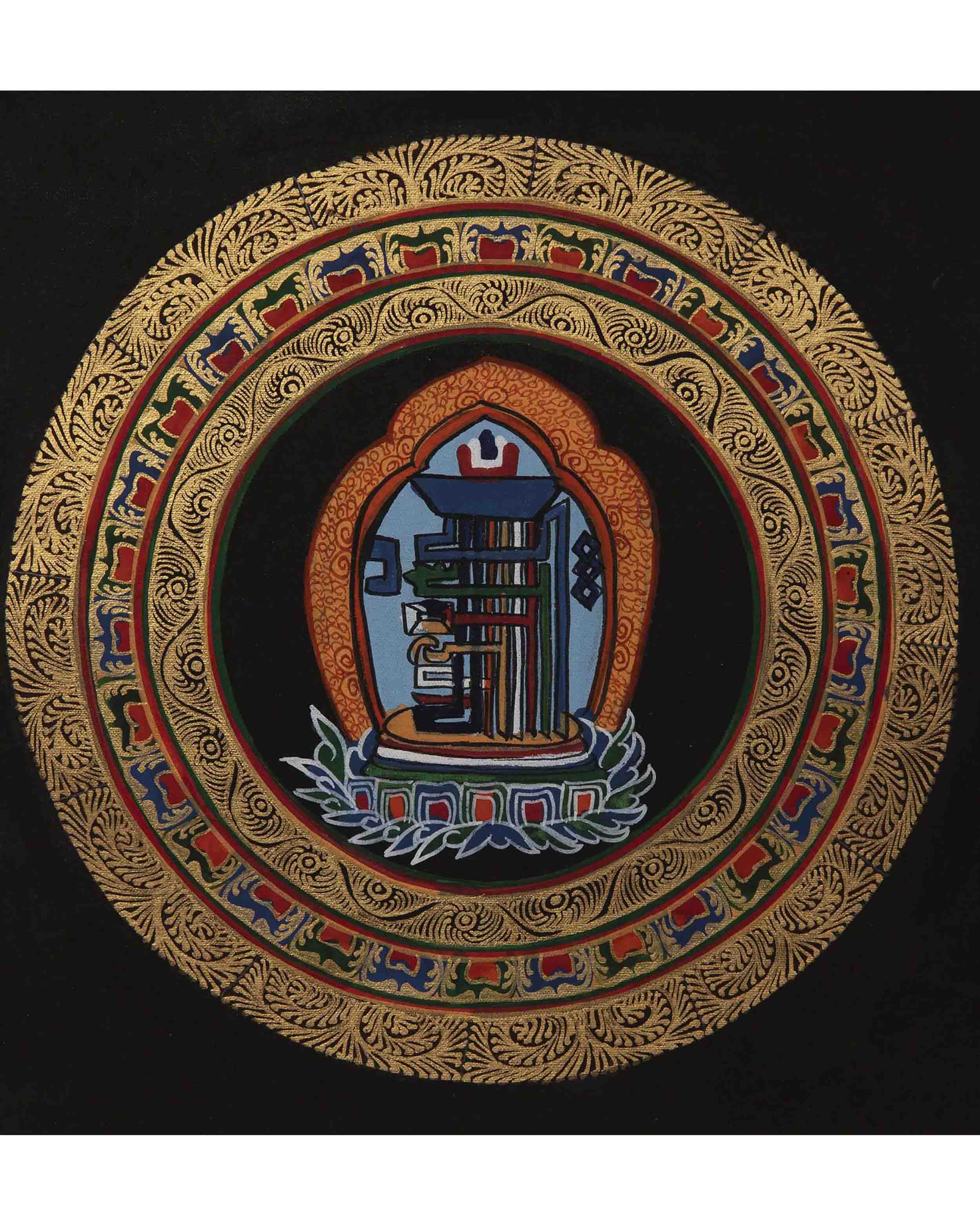 Kalachakra Mantra Mandala | Original Handpainted Thangka | Wall Decorations