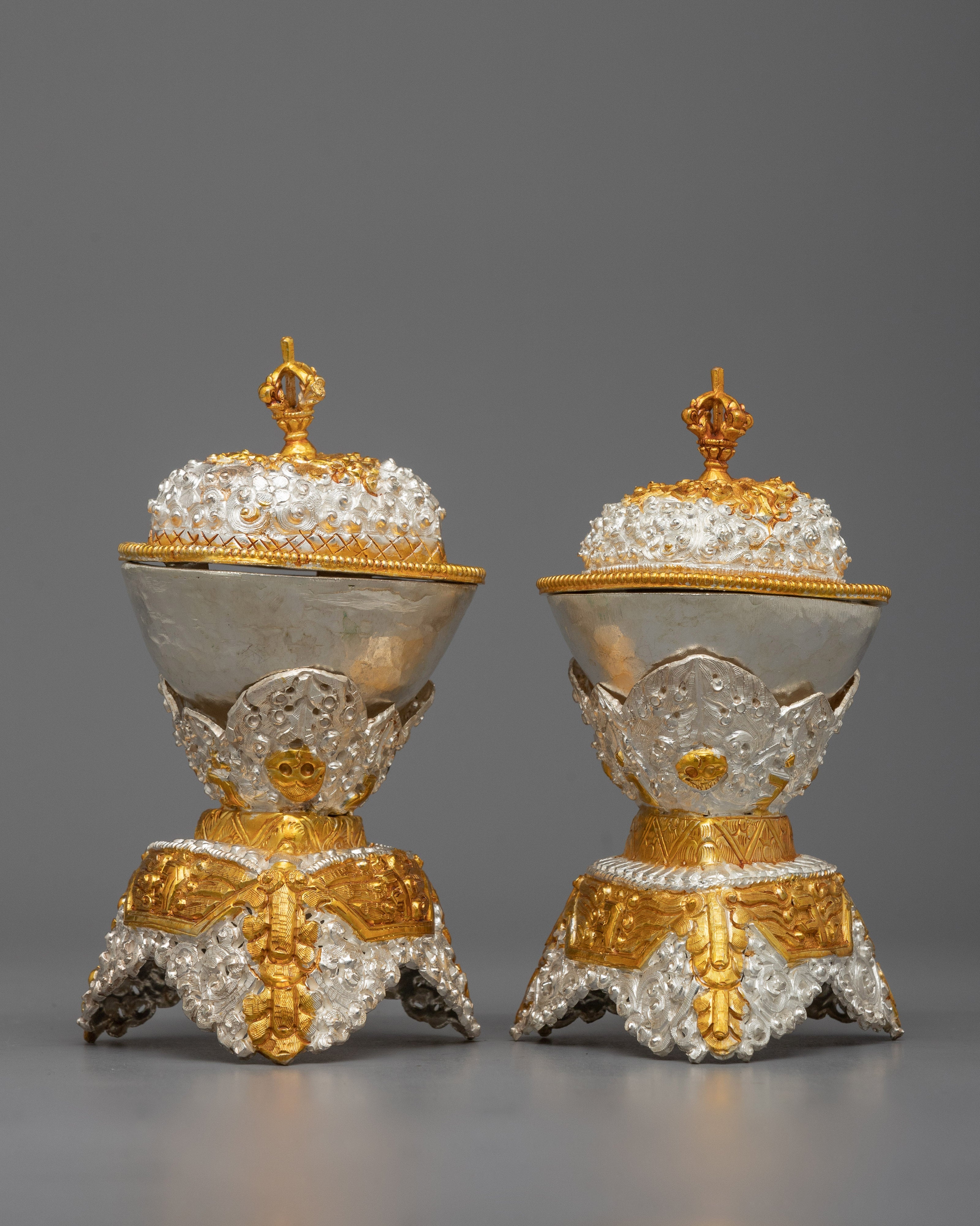 Copper Kapala Skull Cup Set