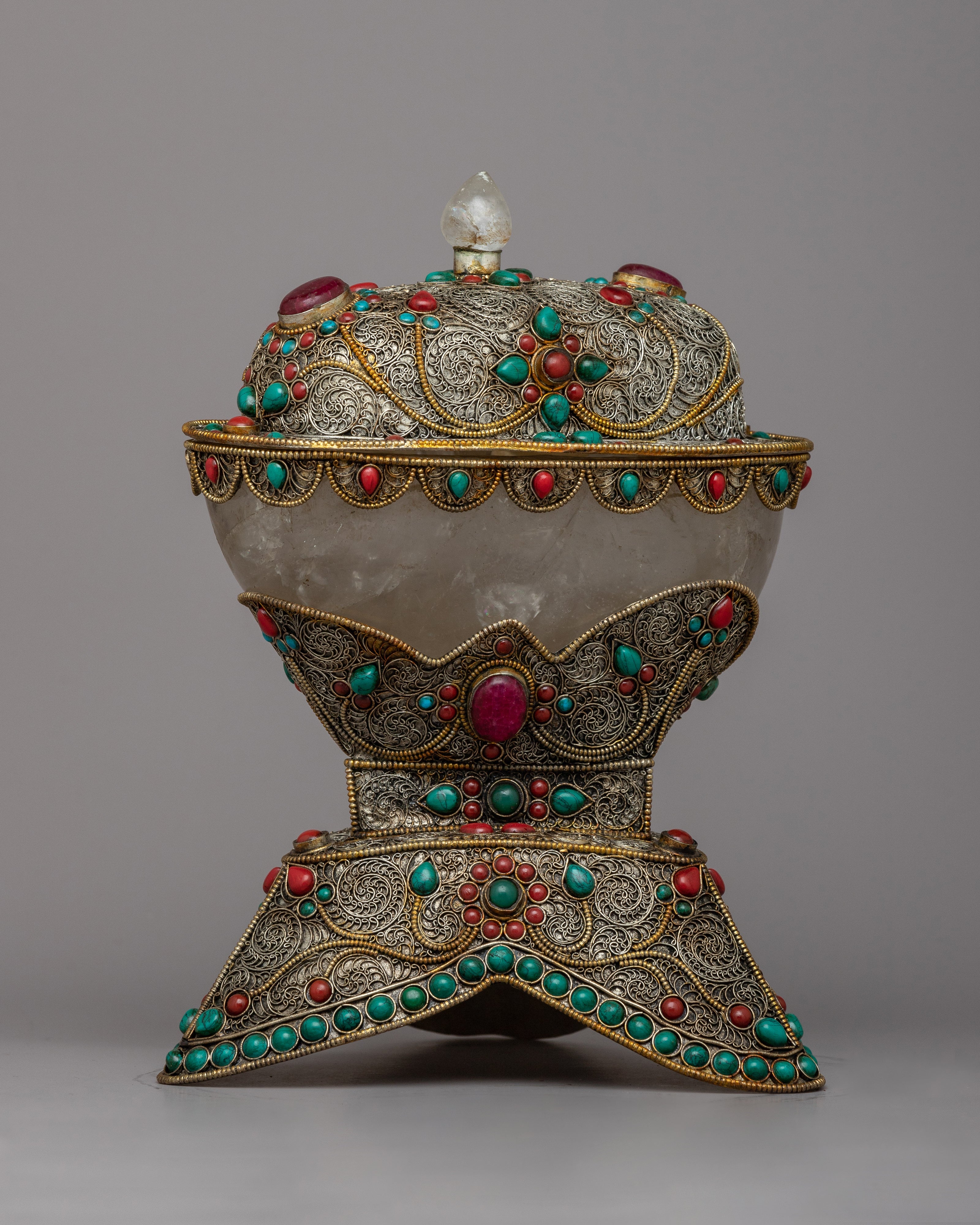 Handcrafted Copper Kapala Skull