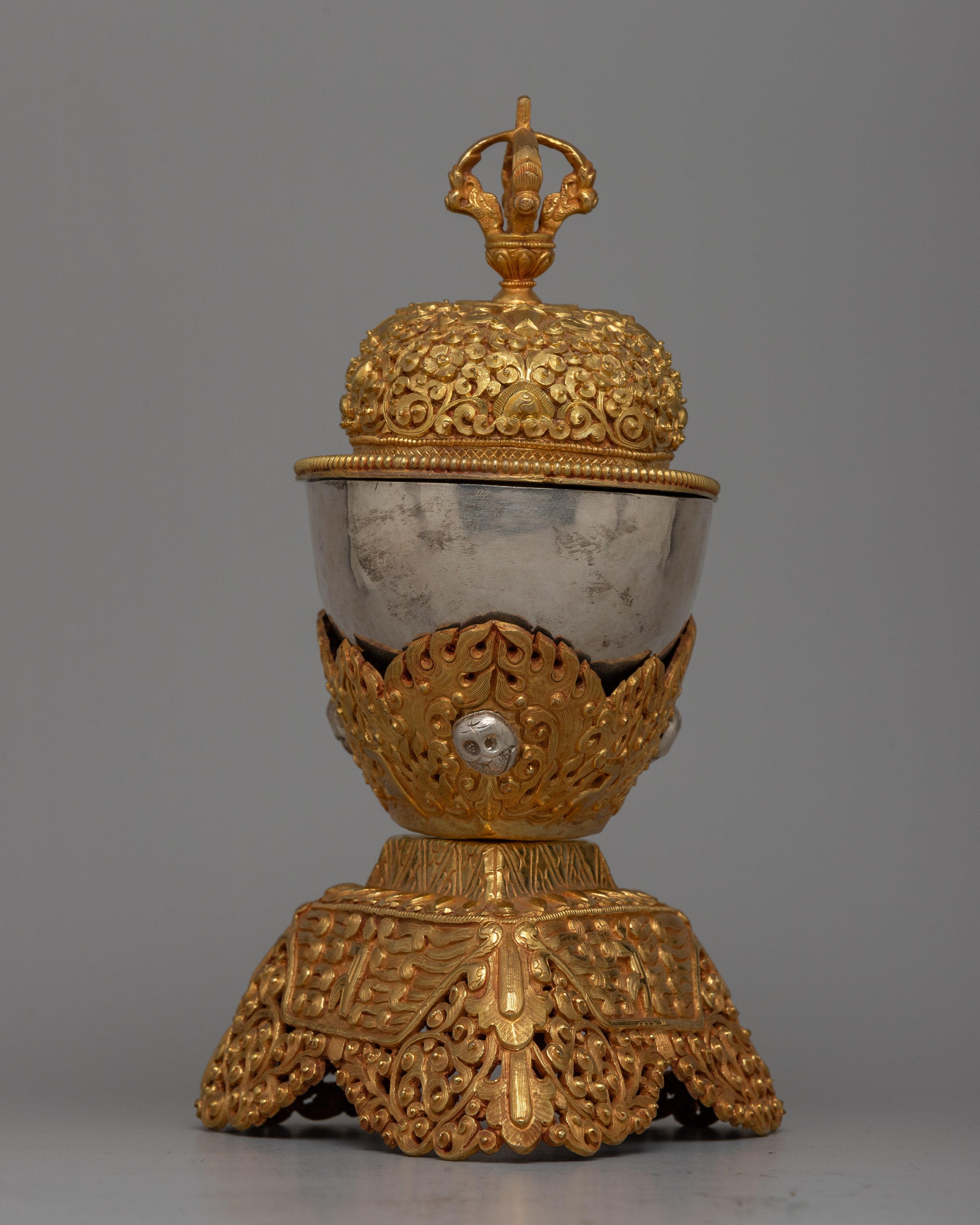 Handcrafted Buddhist Kapala Ritual