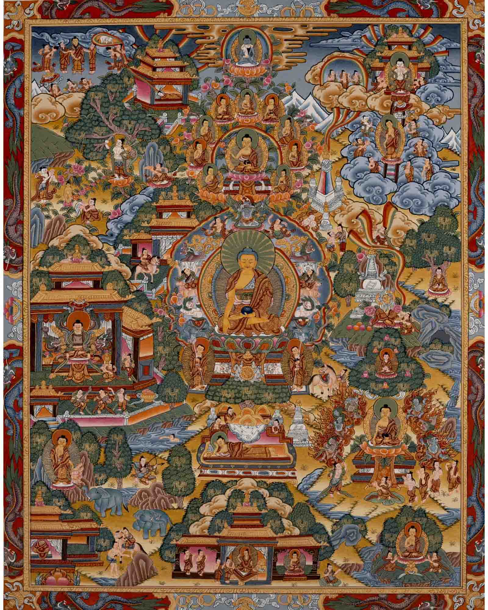 Buddhist Life Story Of Buddha | Wall Decors