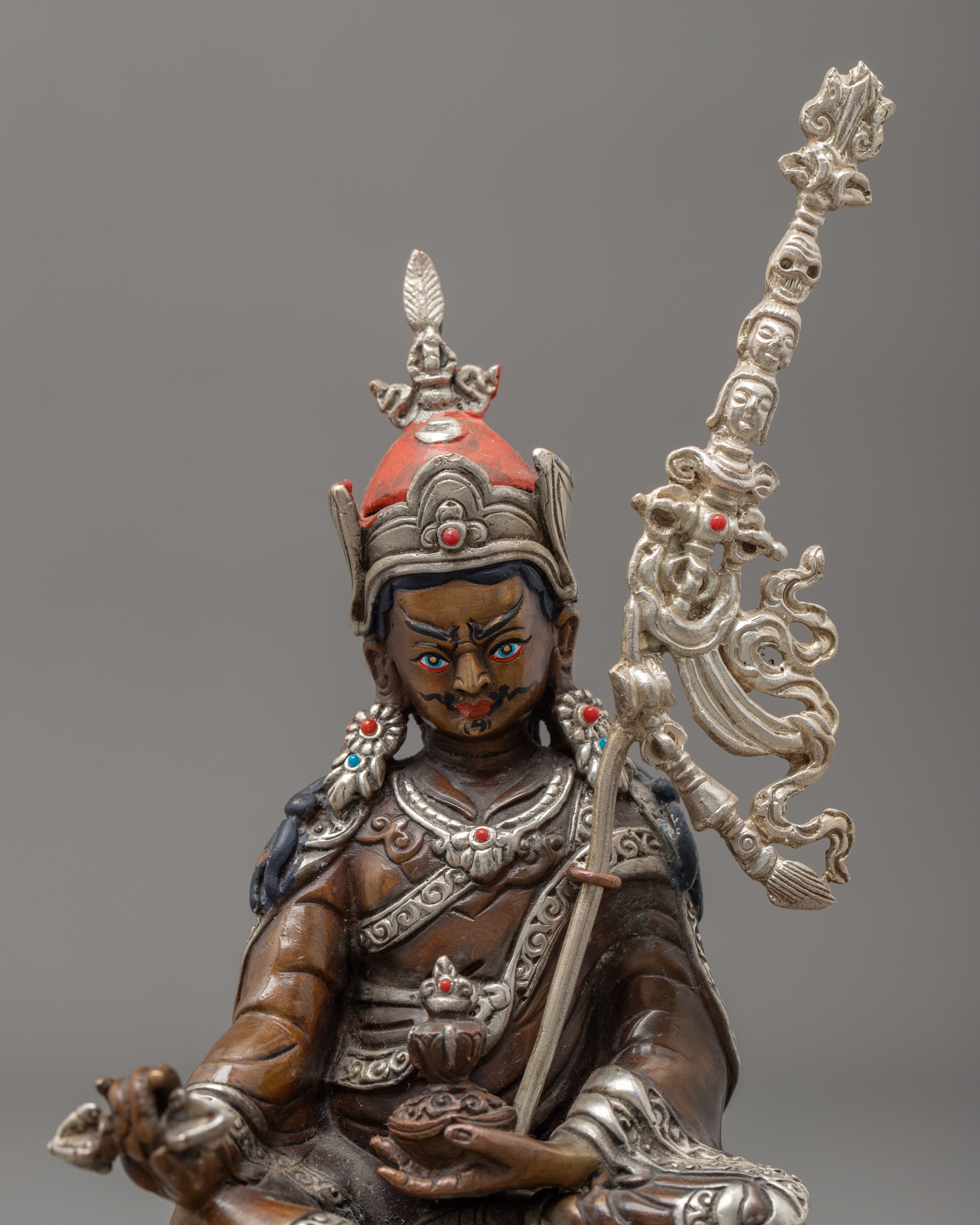 Guru Rinpoche Statue | Mini Sculptures for Yoga Room Decor