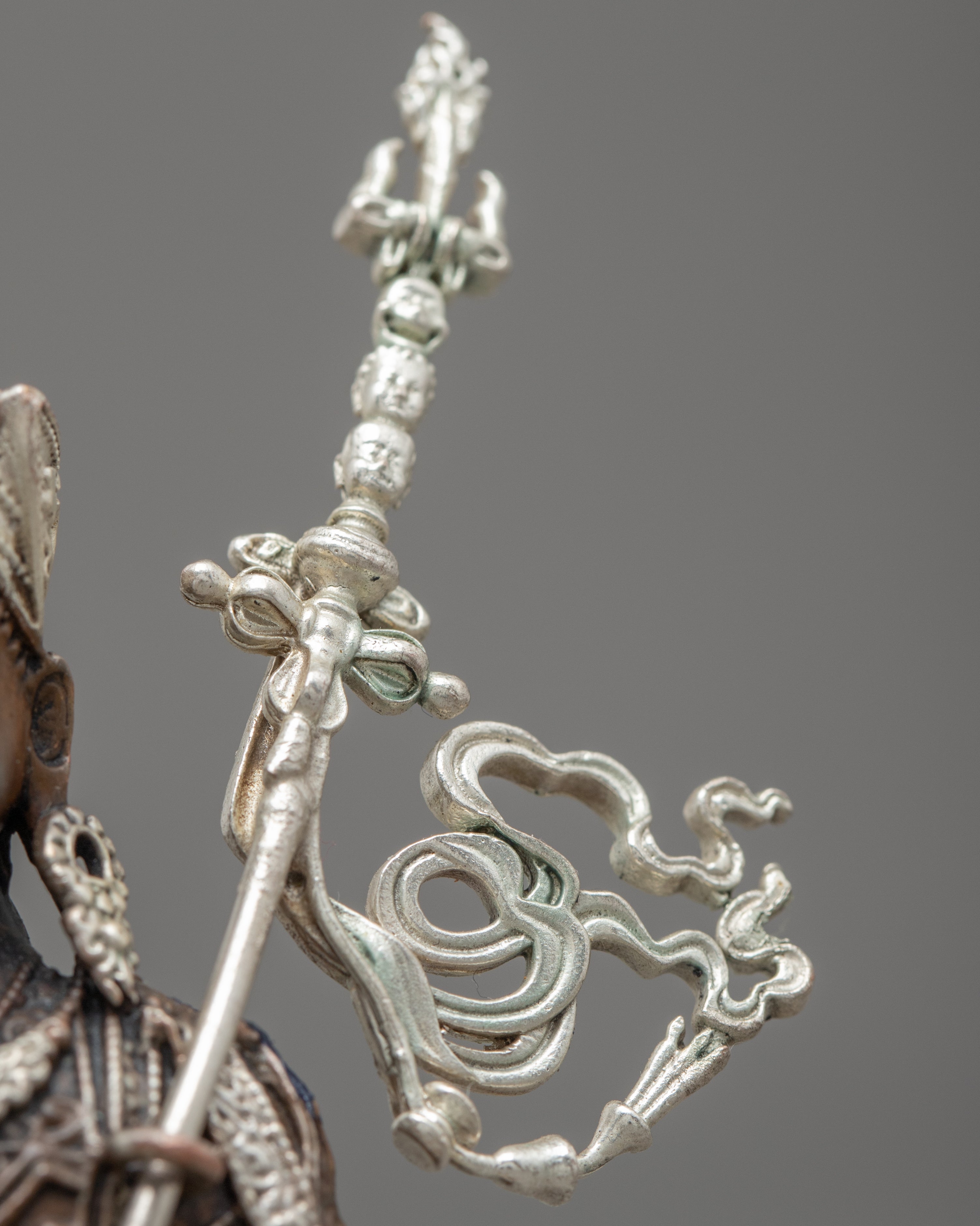 Copper Guru Rinpoche Statue | Buddhist Art Decor