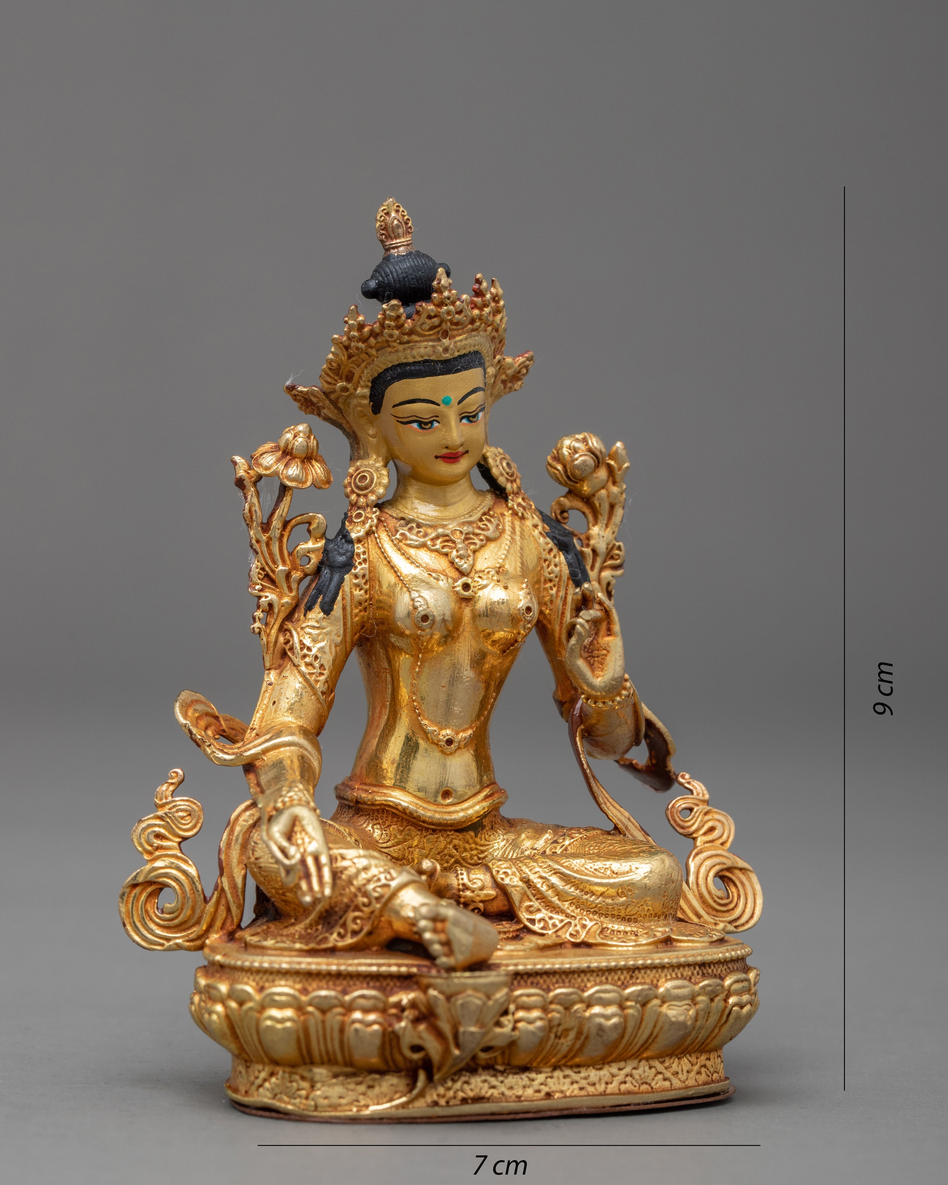 Green Tara Mini Statue | Home Decor Statue