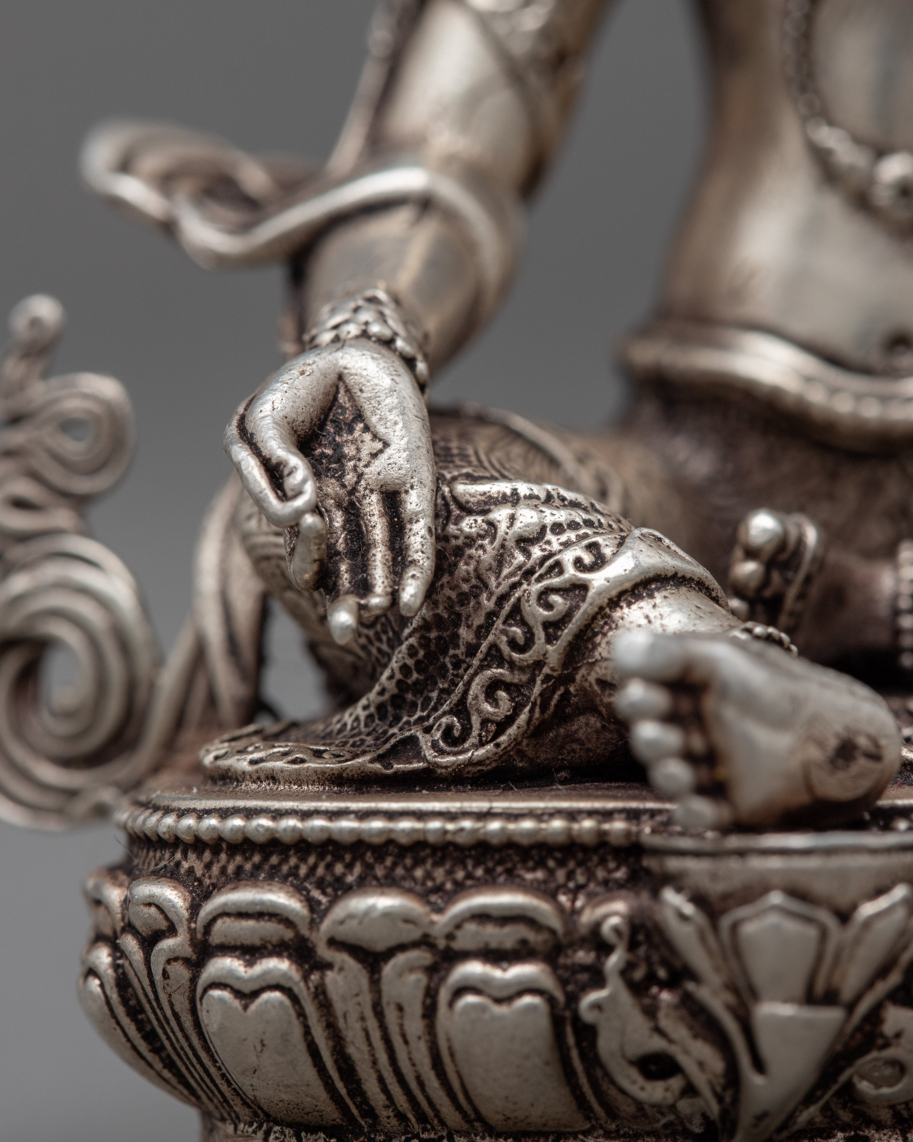 Miniature Green Tara Statue | Tibetan Buddhist Art