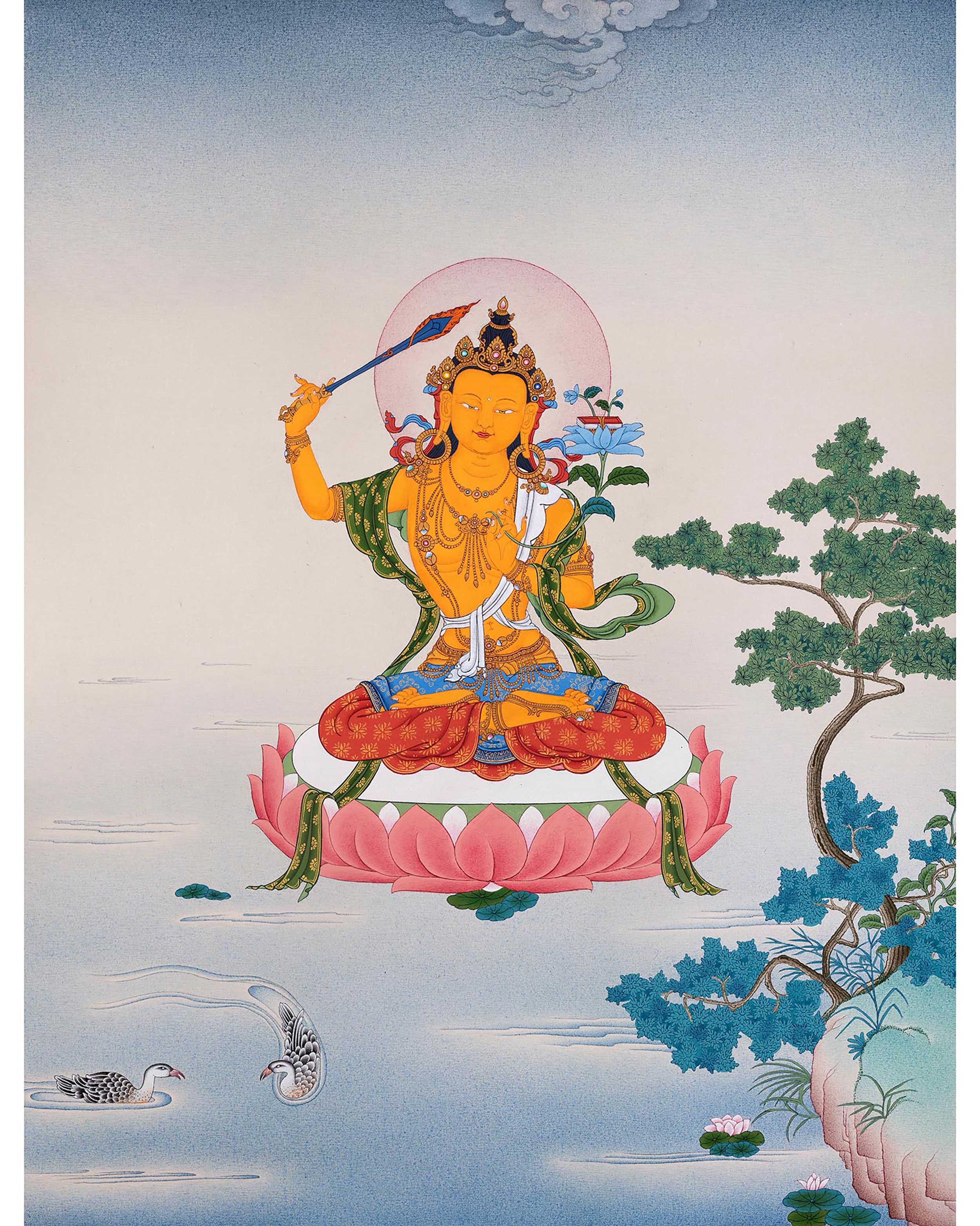 Manjuhsri Bodhisattva Thangka