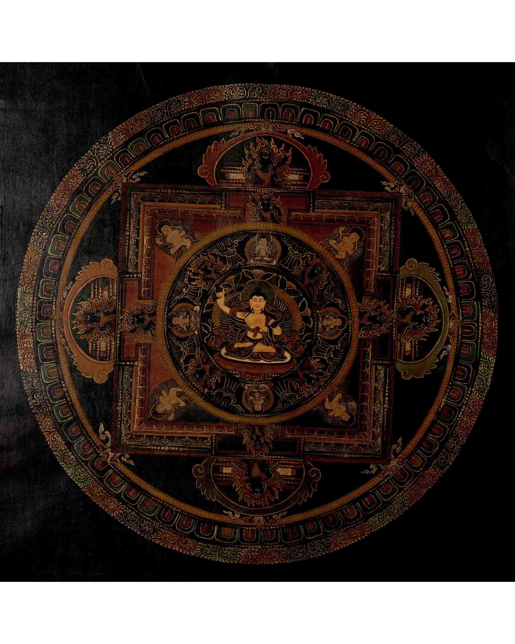 Manjushree Mandala Thangka | Traditional Tibetan Art | Wall Decors