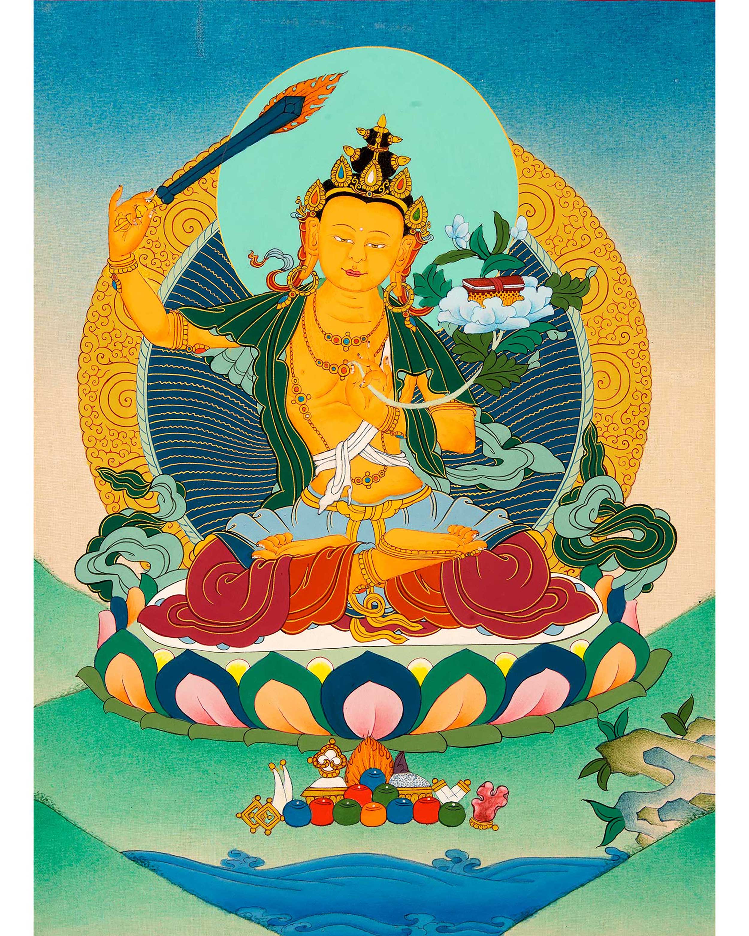 Manjushri Art Thangka