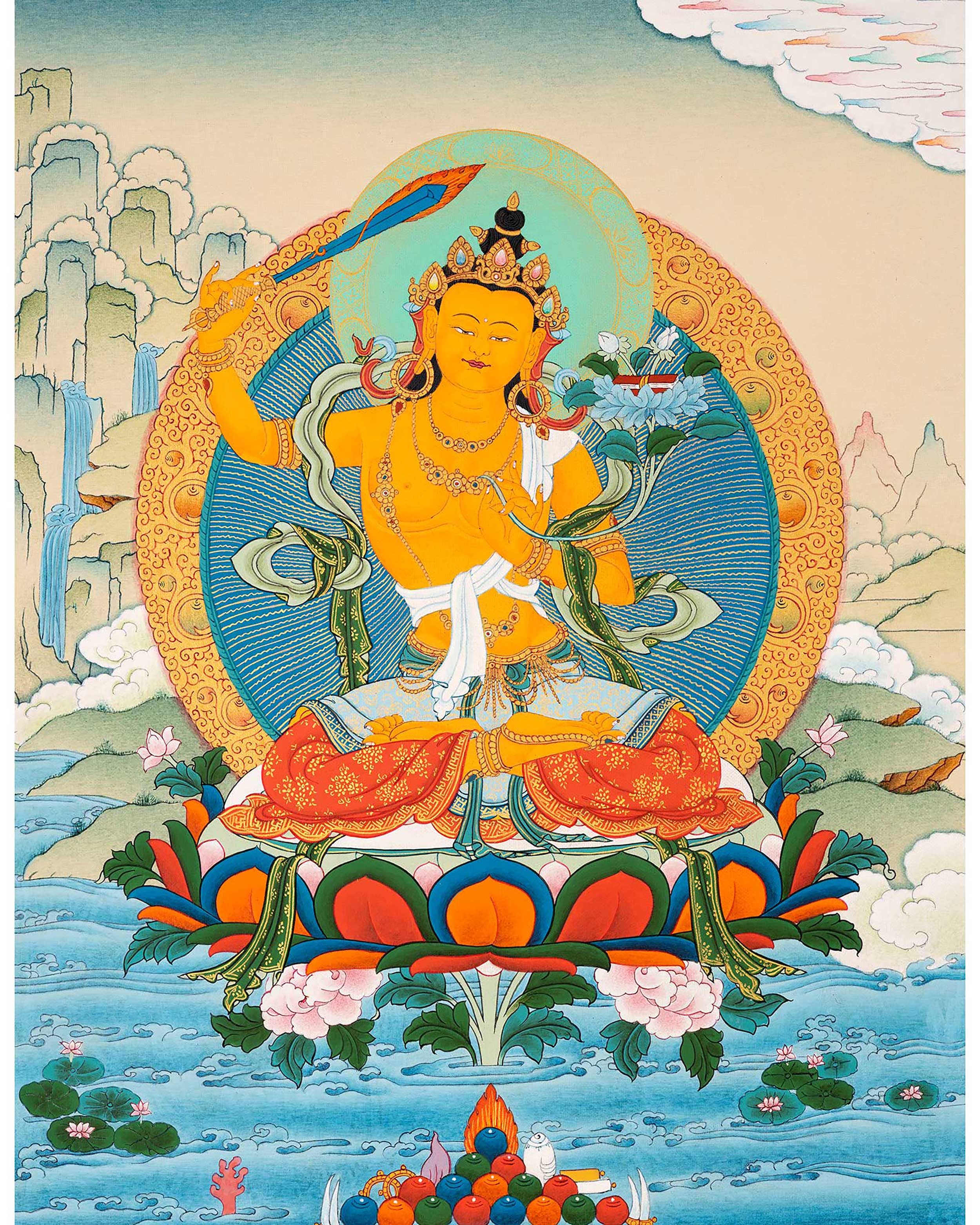Manjushri Art Thangka