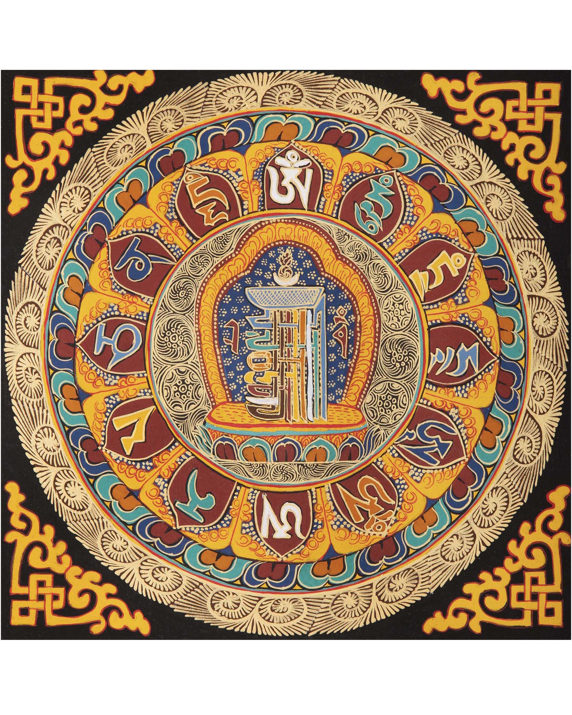 Mantra Mandala Thangka | Wall Hanging