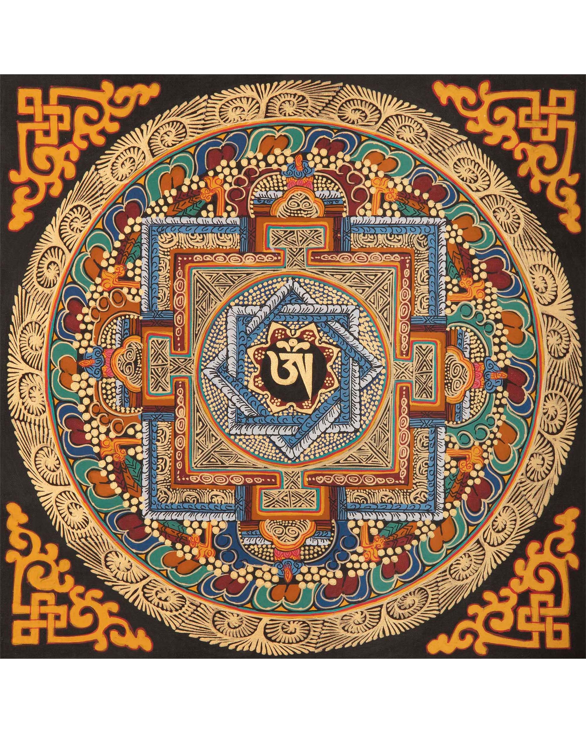 Mantra Mandala Thangka | Tibetan Painting