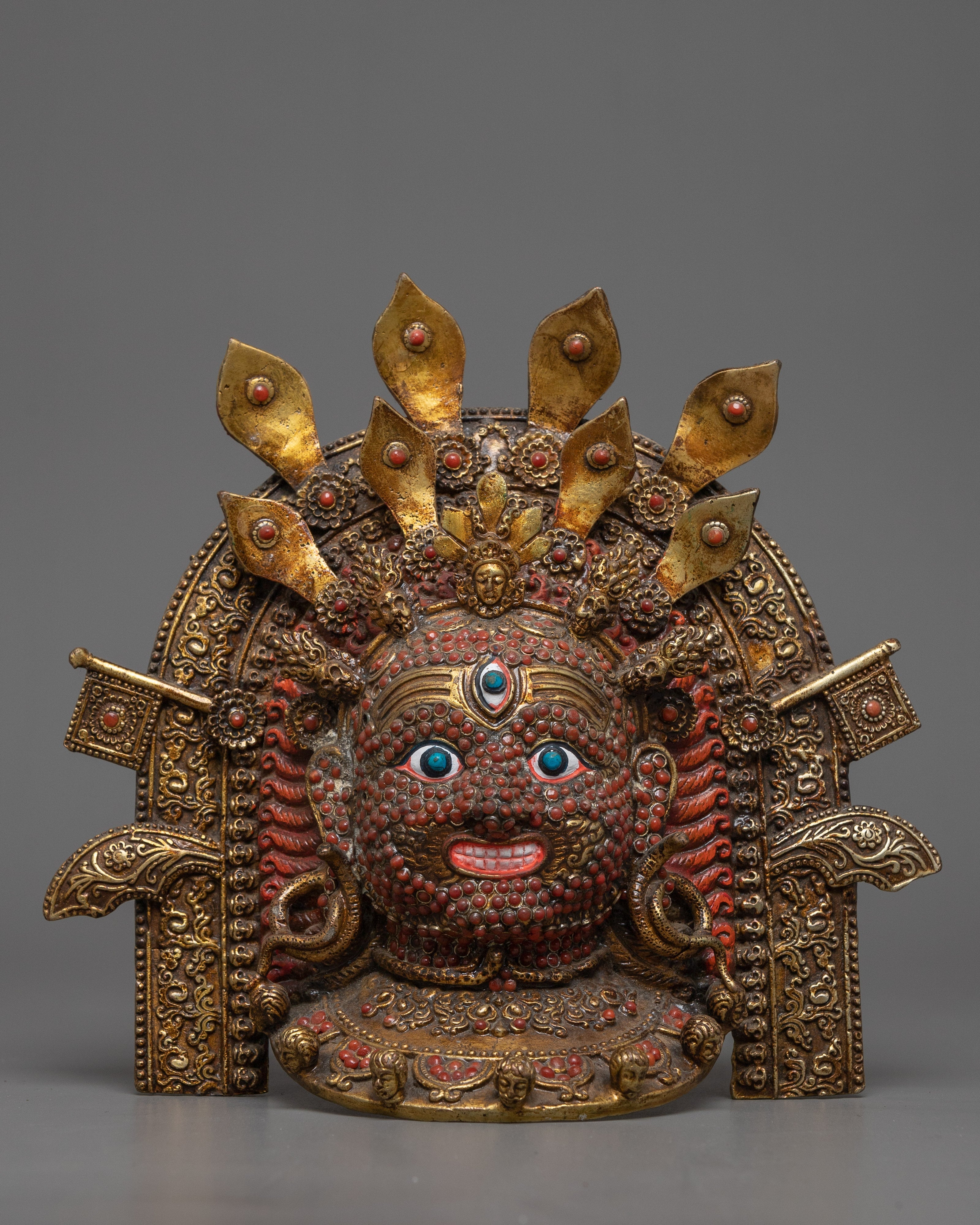 Buddhist Mahakala Mask Wall Hanging