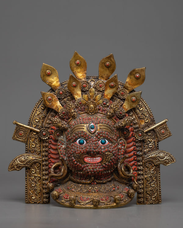 Buddhist Mahakala Mask Wall Hanging 