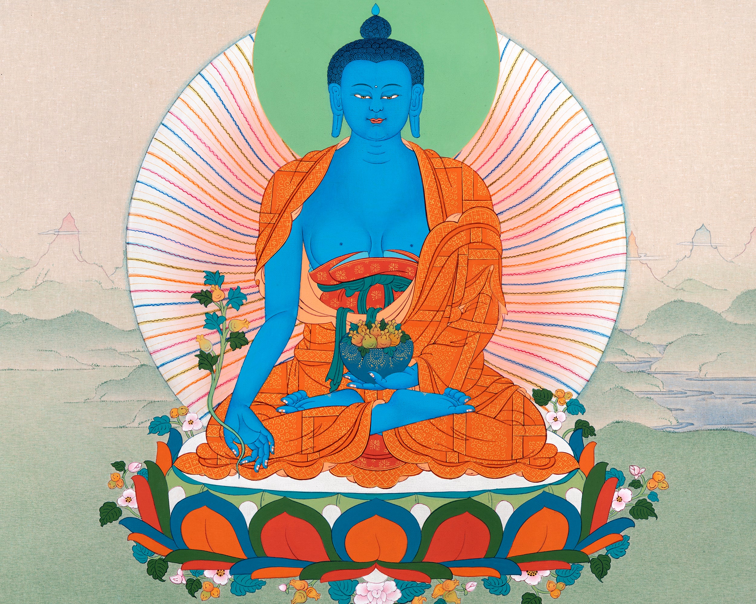 medicine buddha thangka