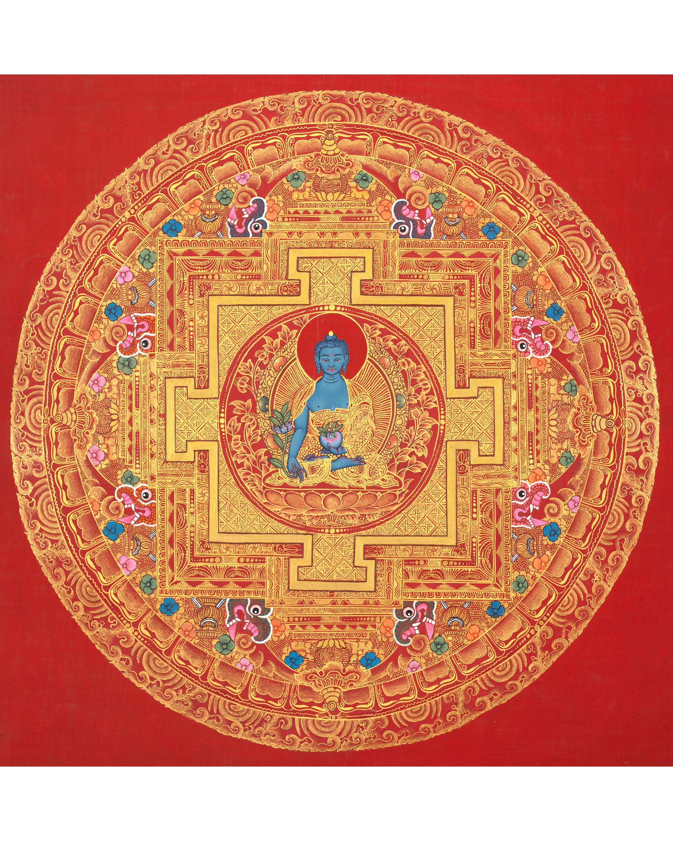 Medicine Buddha Mandala | Buddhist Painting