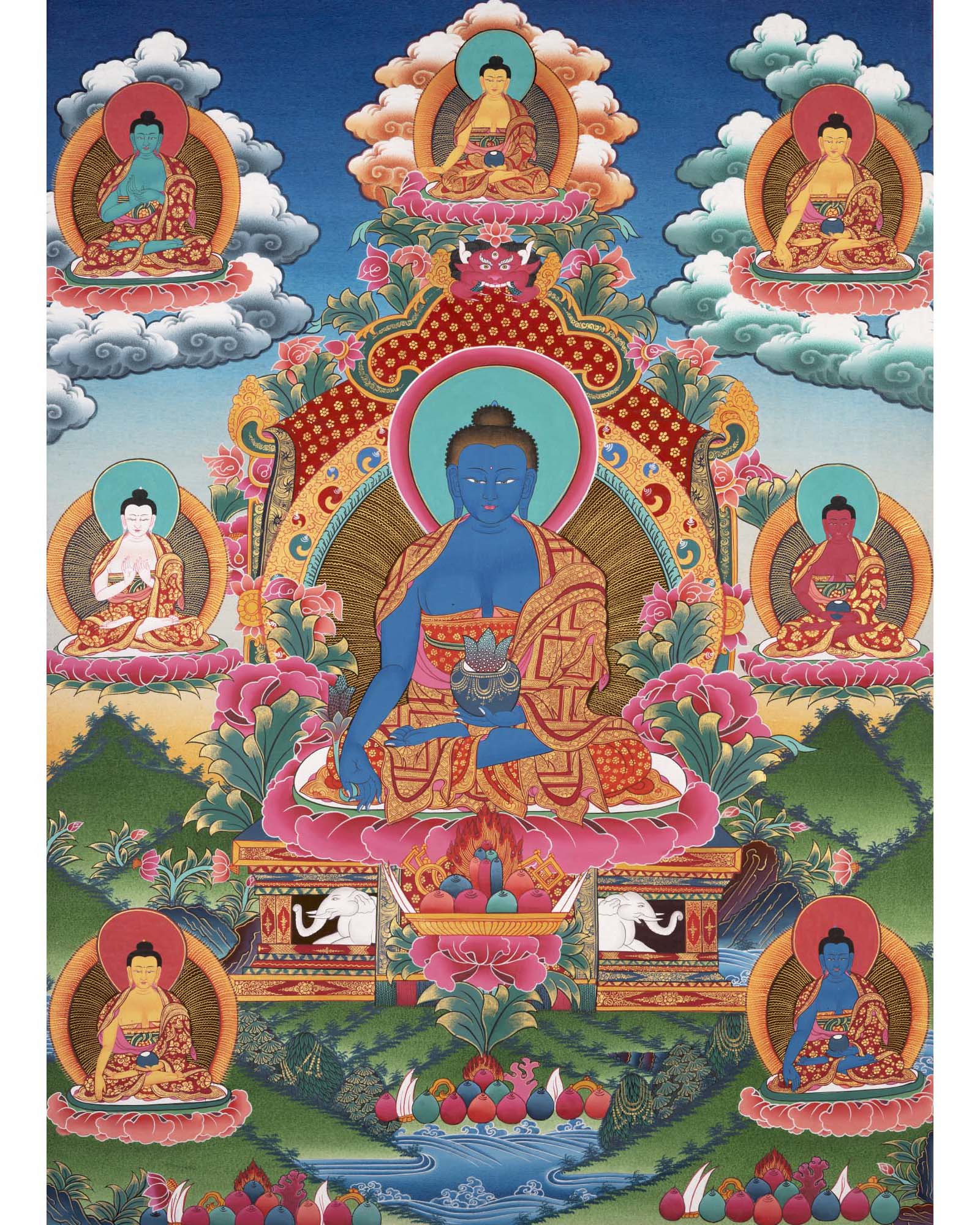 Medicine Buddha Thangka | Gift For Buddhist