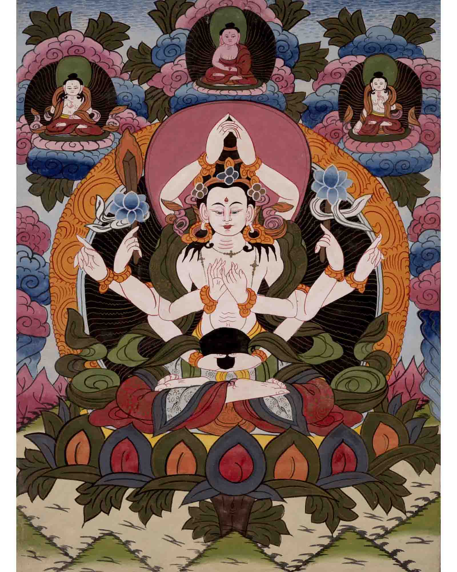 Namsangiti Thangka | Manjushree | Meditation Canvas Art