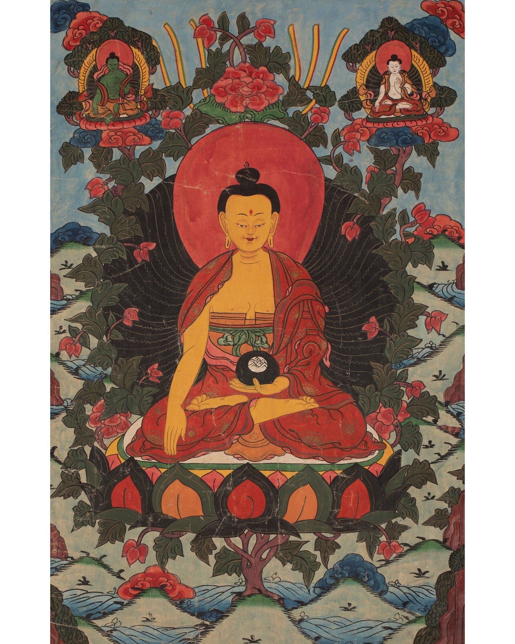 Old Shakyamuni Buddha | White Tara And Green Tara