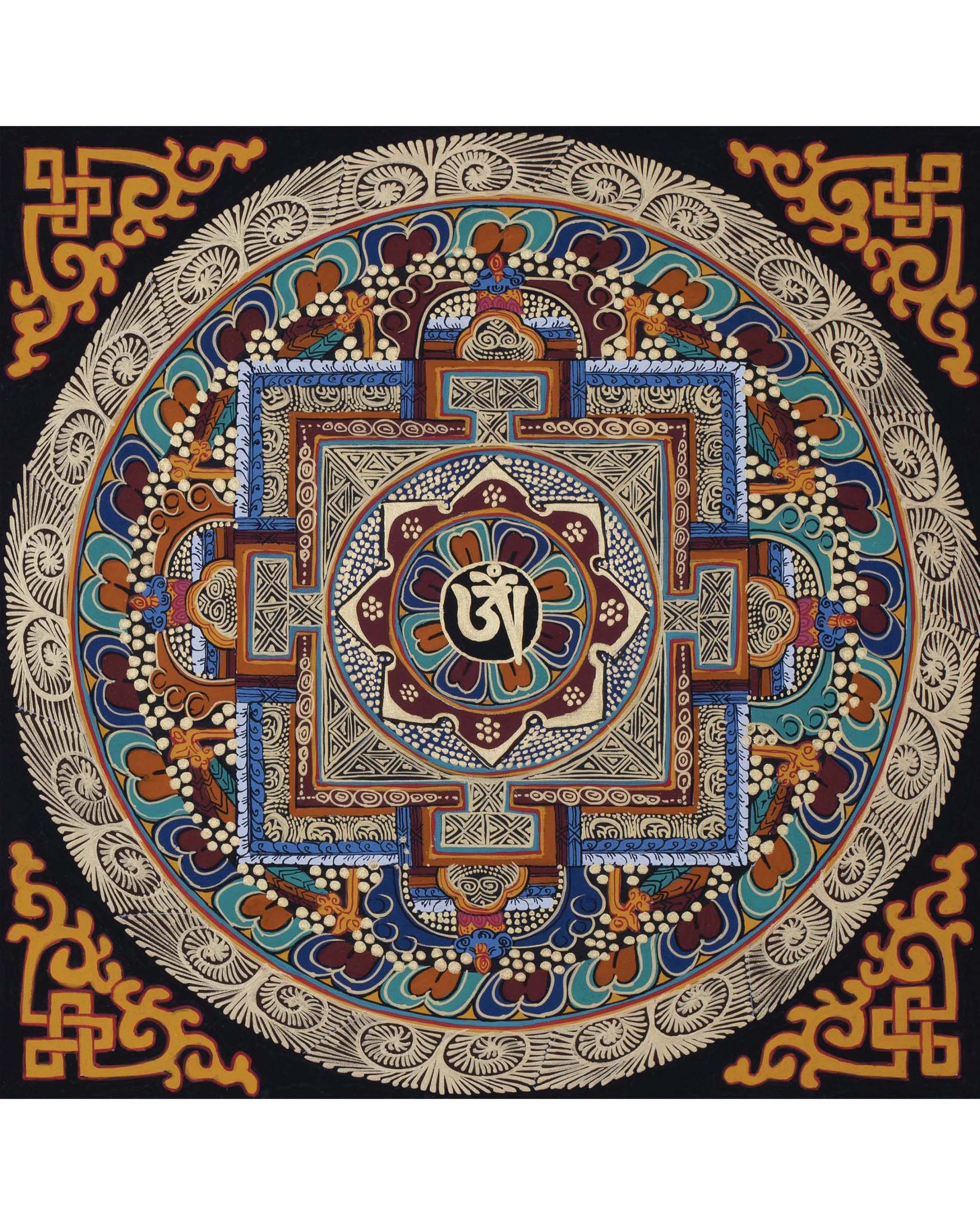 Om Mantra Mandala | Buddhist Art