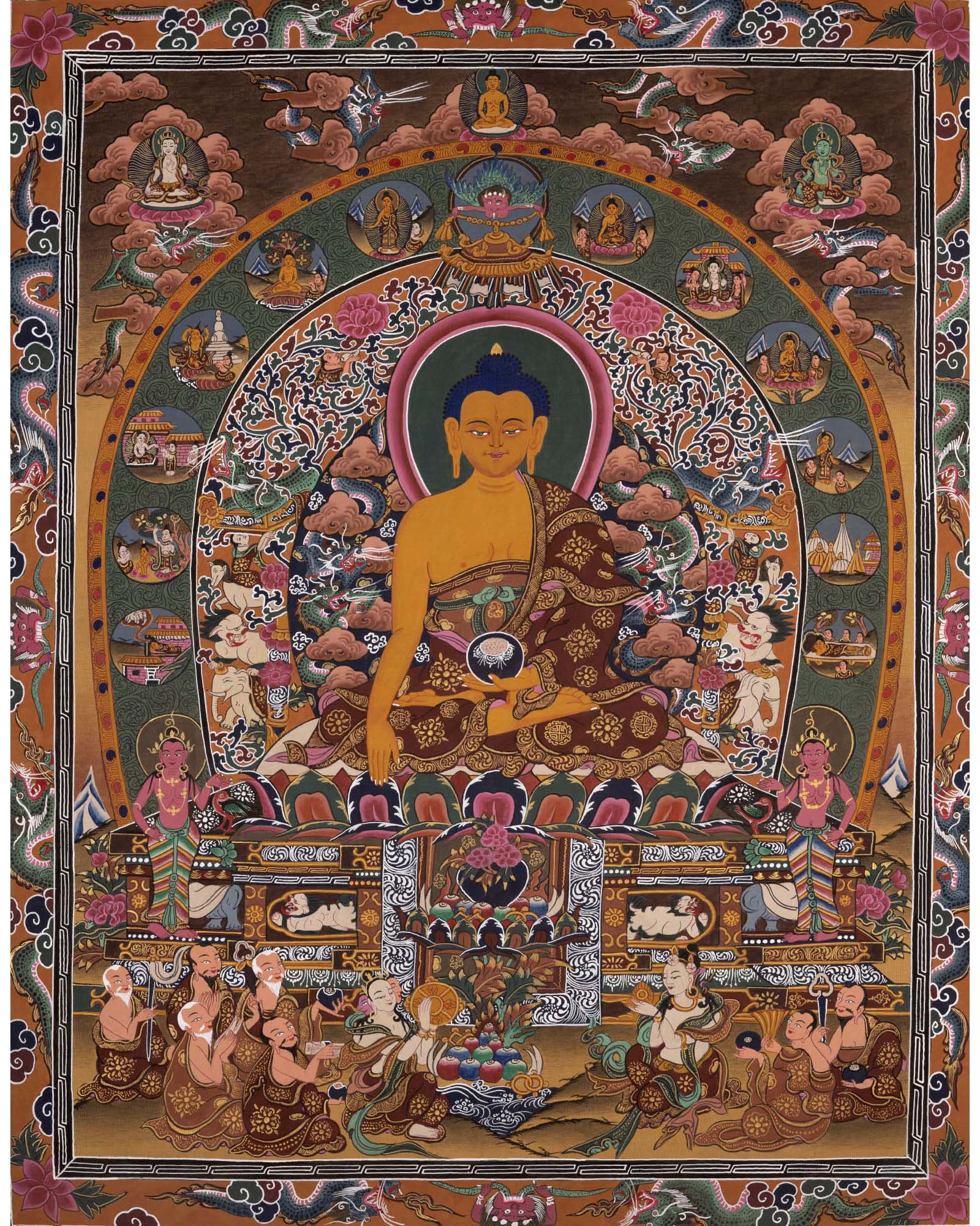 Original Shakyamuni Buddha | Buddhist Religious Thangka Painting