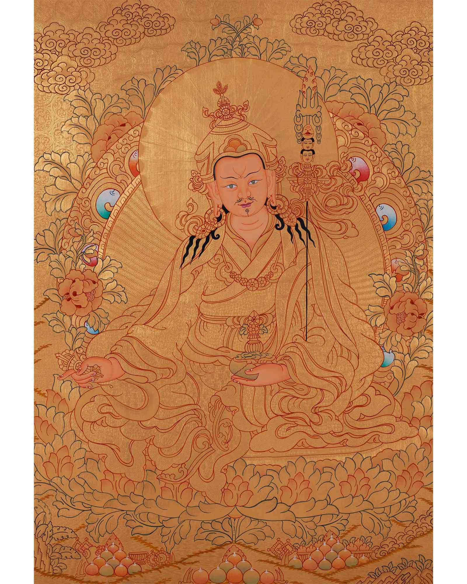 Padmasambhava Thangka | Tibetan Buddhism Art | Wall Decors