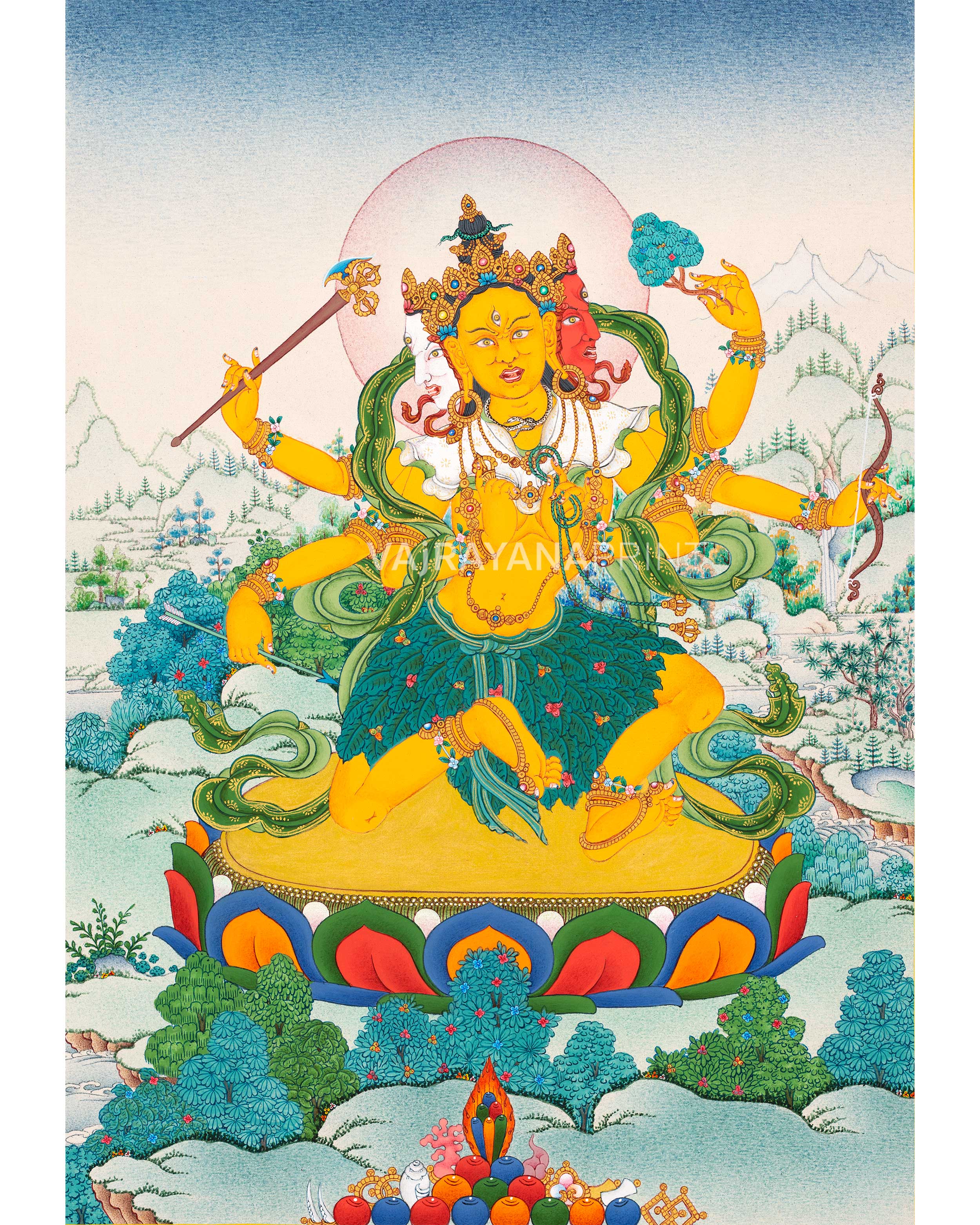 parnashavari thangka Print