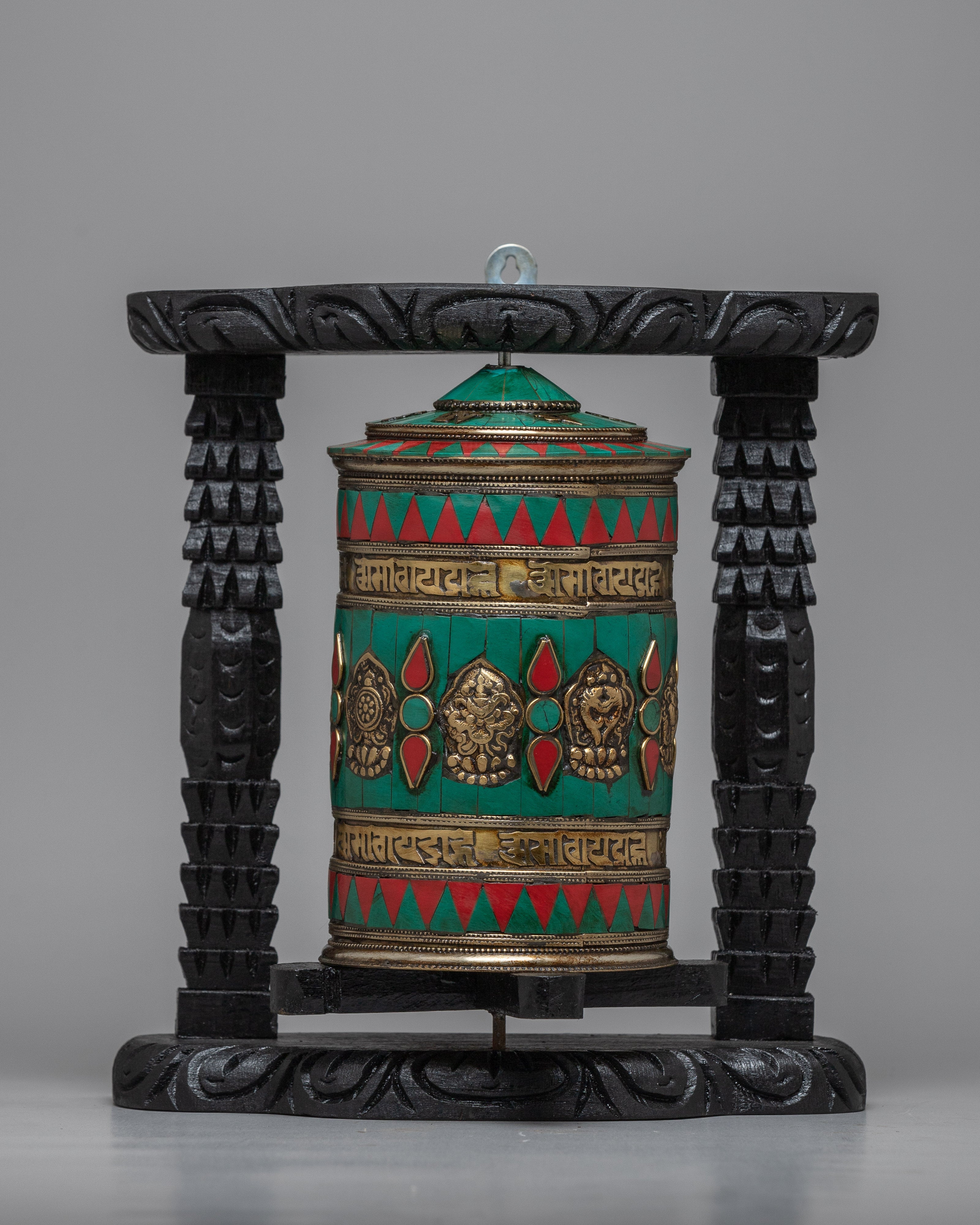 Buddhist Spinning Prayer Wheel