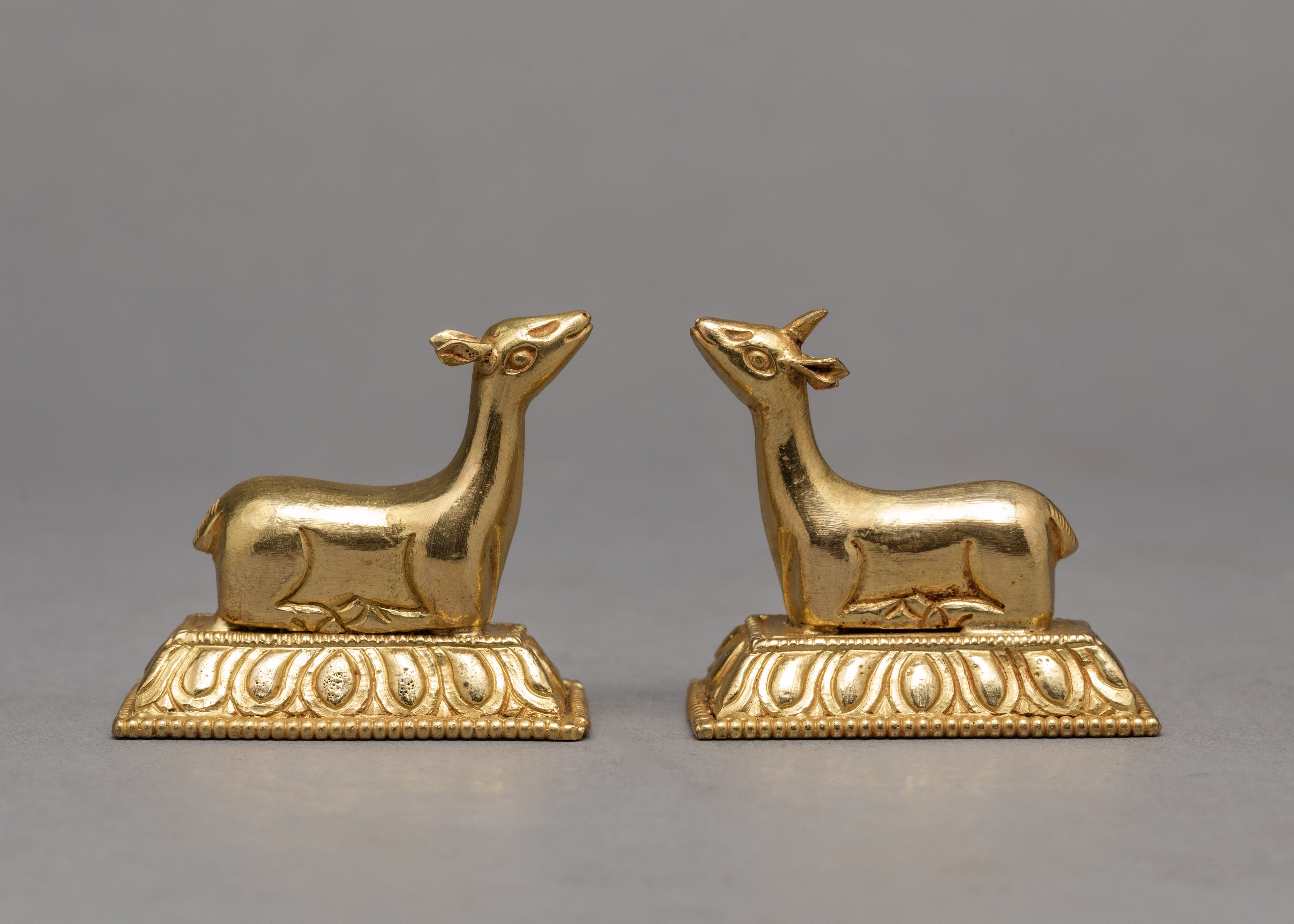 Dharma Chakra And Two Deer | Dharma Wheel