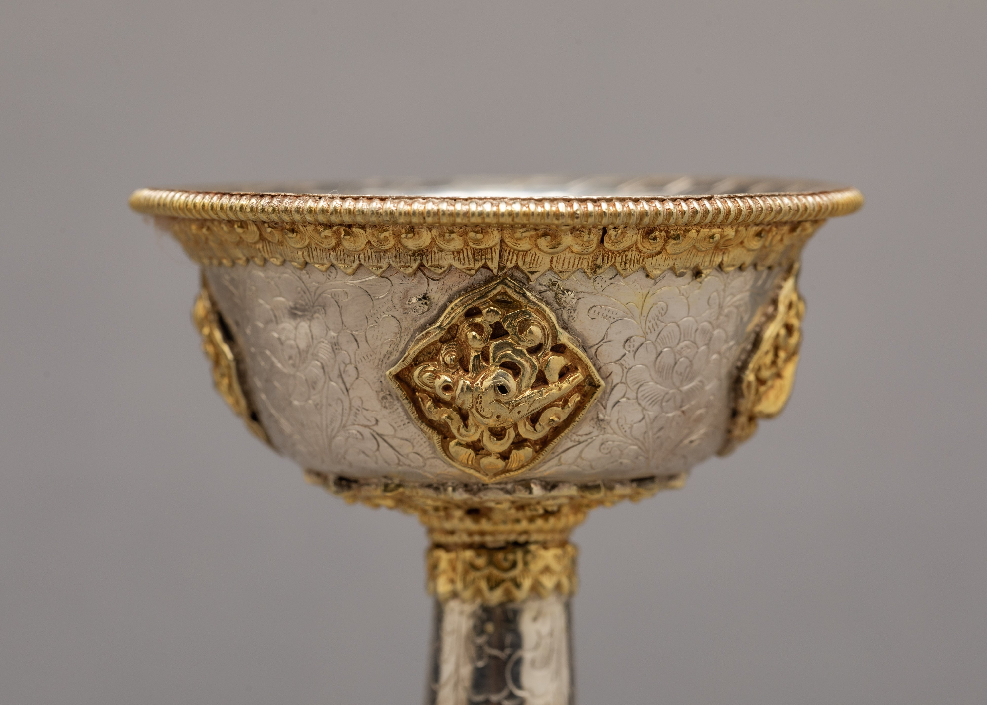 Gold Plated Serkyem Set | Buddhist Ritual Item | Plated With 24K Gold