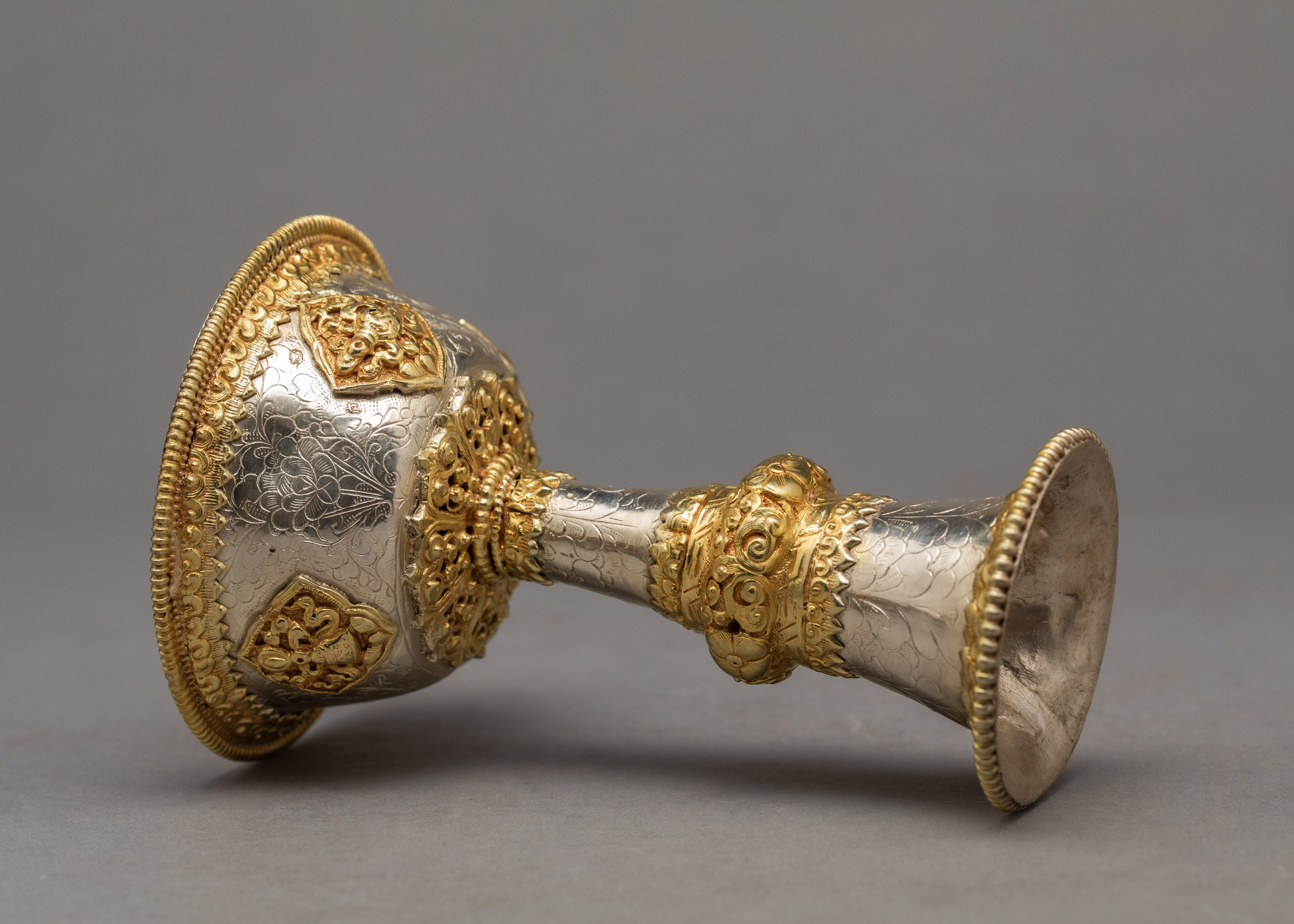 Gold Plated Serkyem Set | Buddhist Ritual Item | Plated With 24K Gold