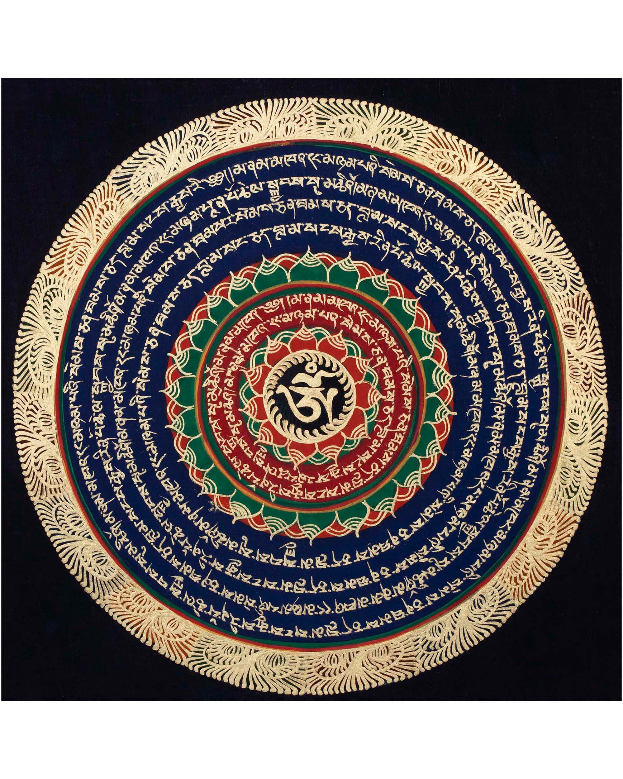 Round Mandala Thangka | Wall Decoration Painting