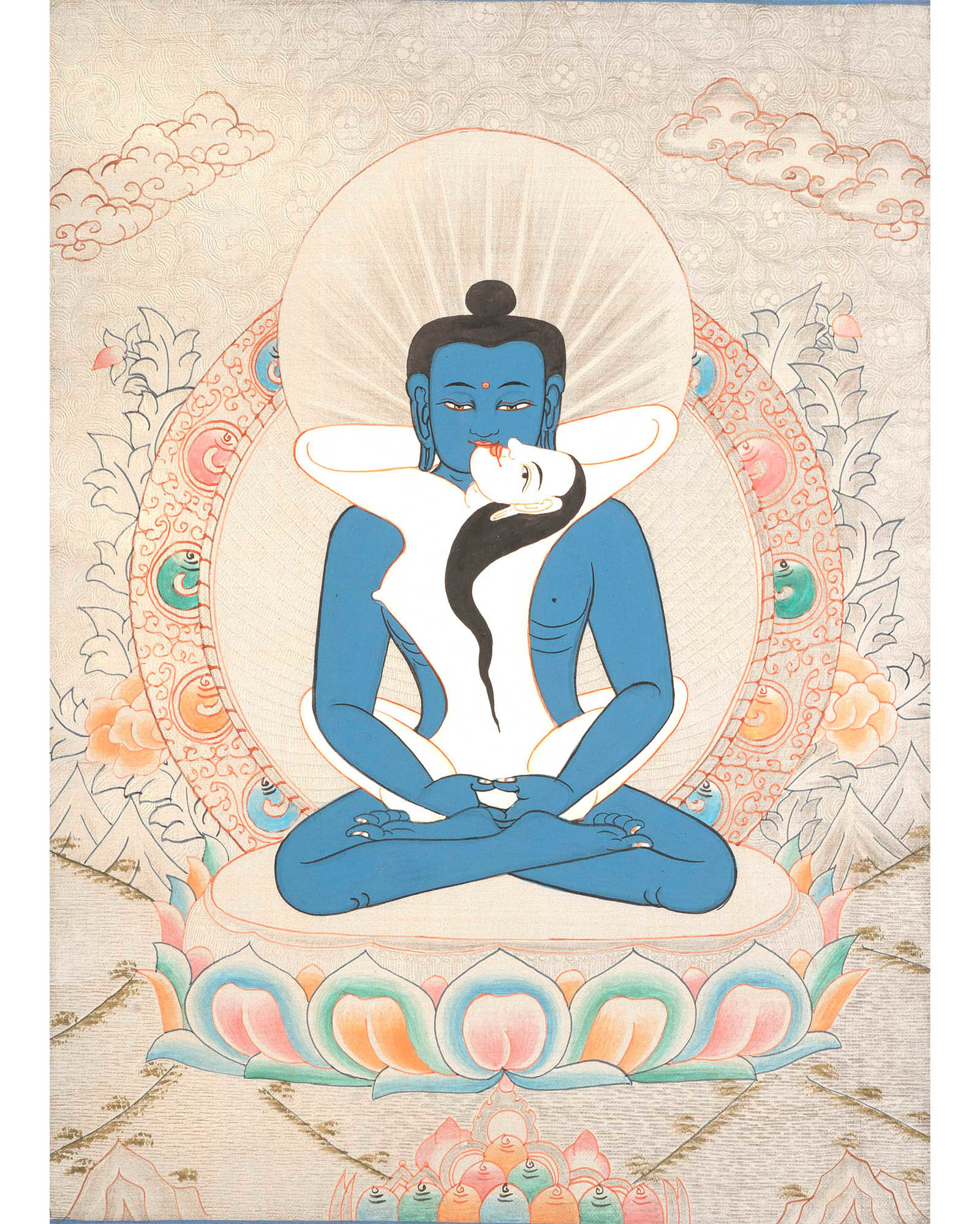 Samantabhadra Buddha Thangka | Wall Decor Thangka