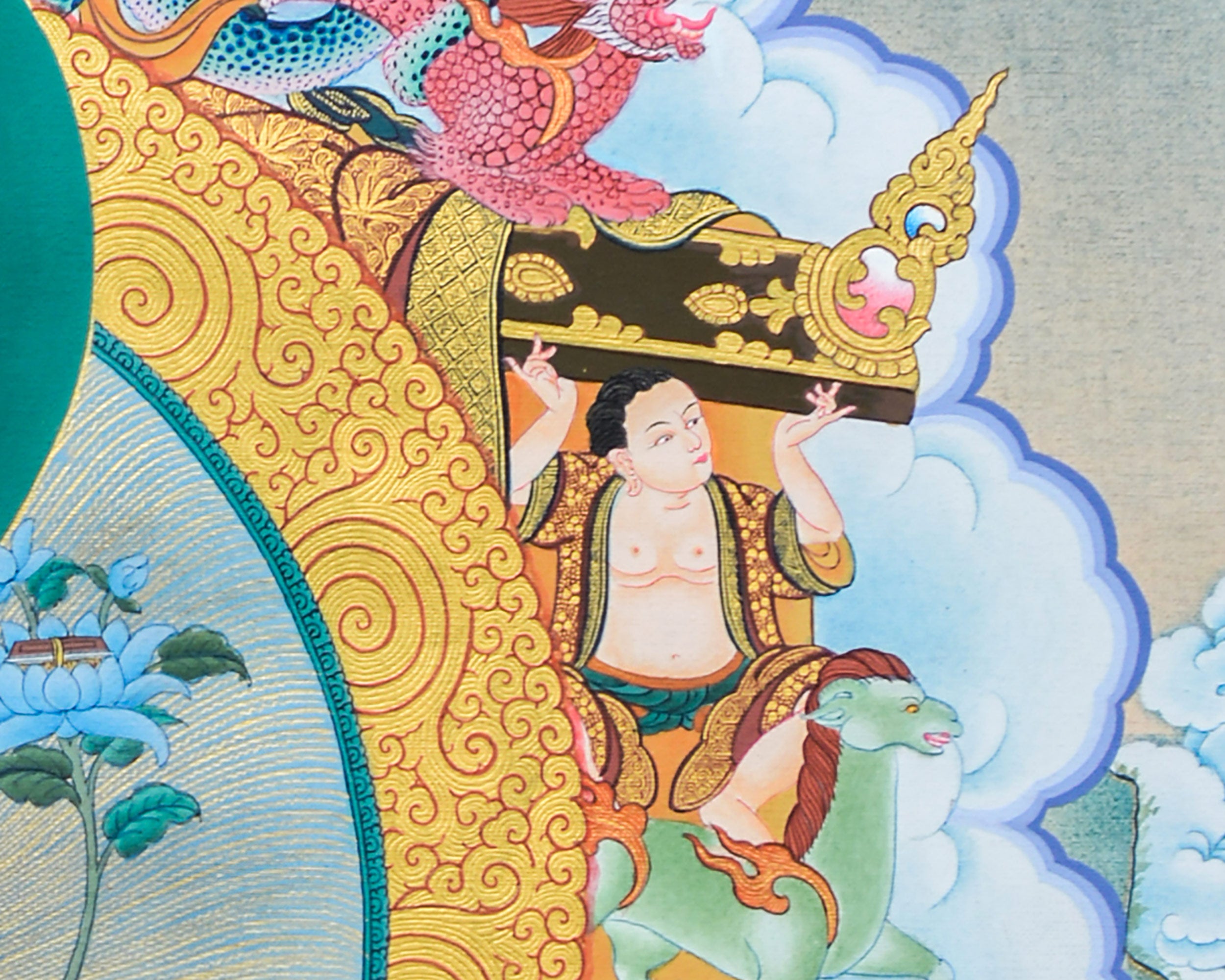 Sakya Pandita Thangka | Handmade Tibetan Art | Buddhist Painting