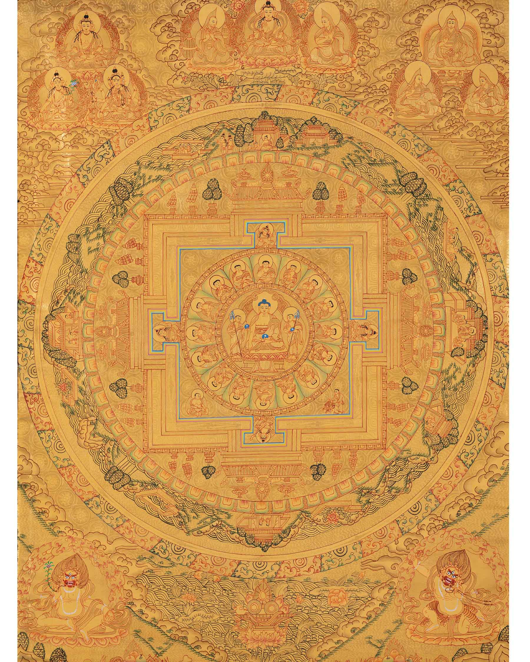 Shakyamuni Buddha Mandala Thangka | Home Decor