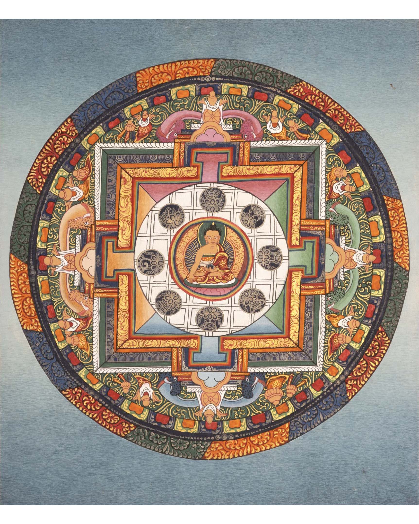 Shakyamuni Buddha Mandala | Buddha Shakyamuni Thangka