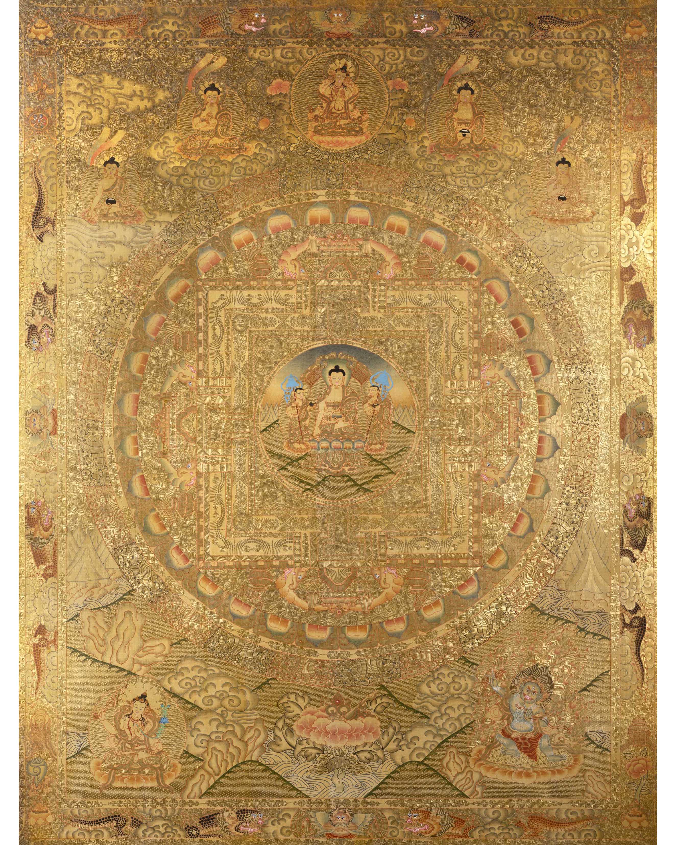 Shakyamuni Buddha Thangka | Mandala Wall Hanging