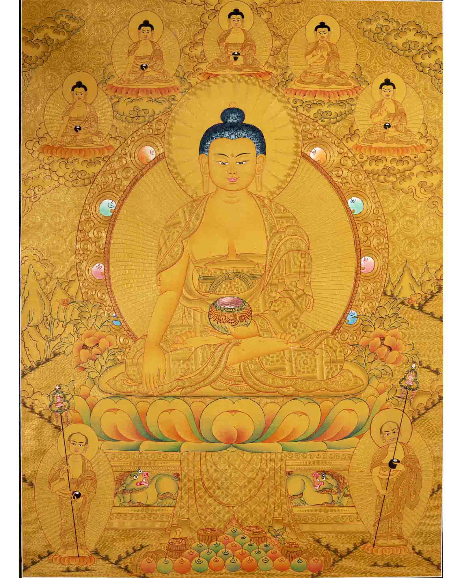 Buddha Shakyamuni Thangka | Yoga Meditation Art