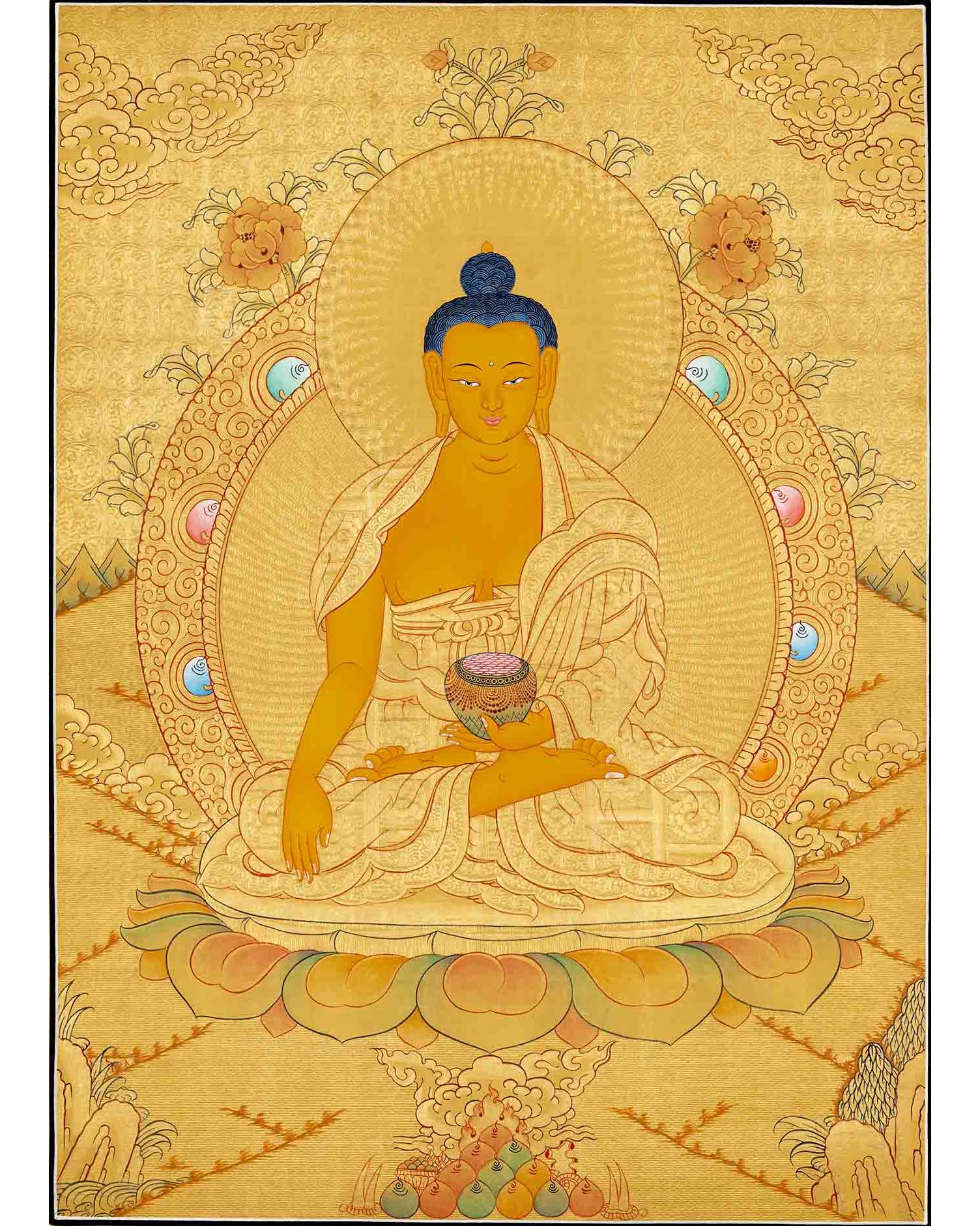 Shakyamuni Buddha Thangka Painting | Wall Hanging Decor