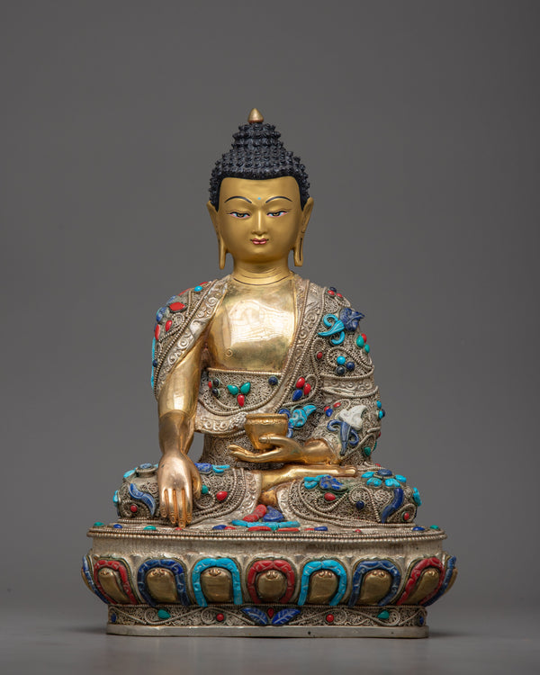 Sacred Copper Shakyamuni Buddha Statue