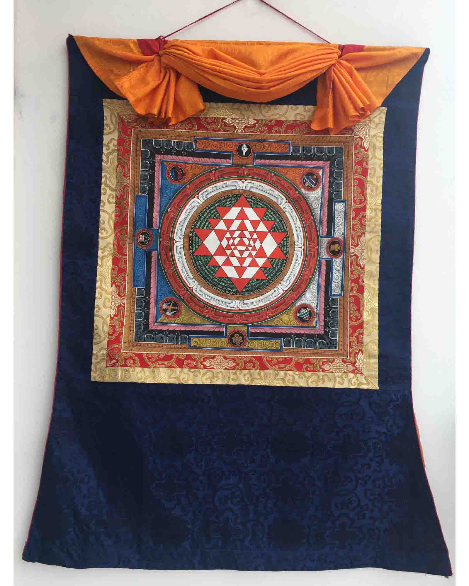 Shri Yantra Mandala Thangka | Tibetan Buddhist Art