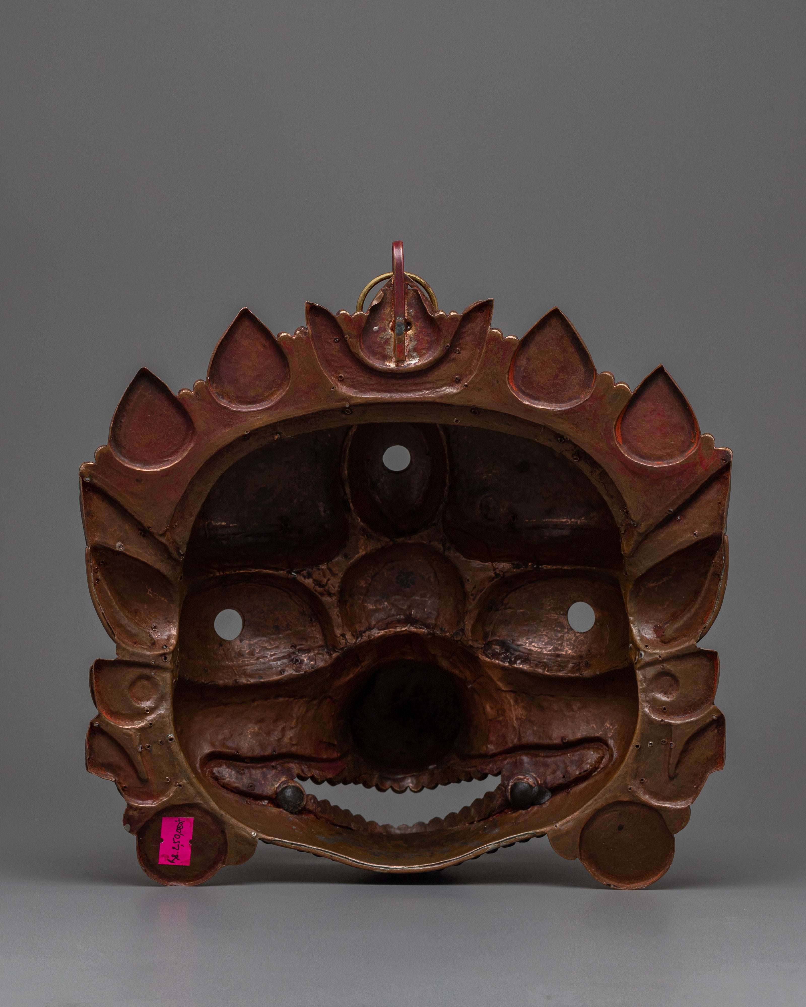 Mahakala Fierce Deity Mask | Elegant 24k Gold Plated Spiritual Symbol of Protection