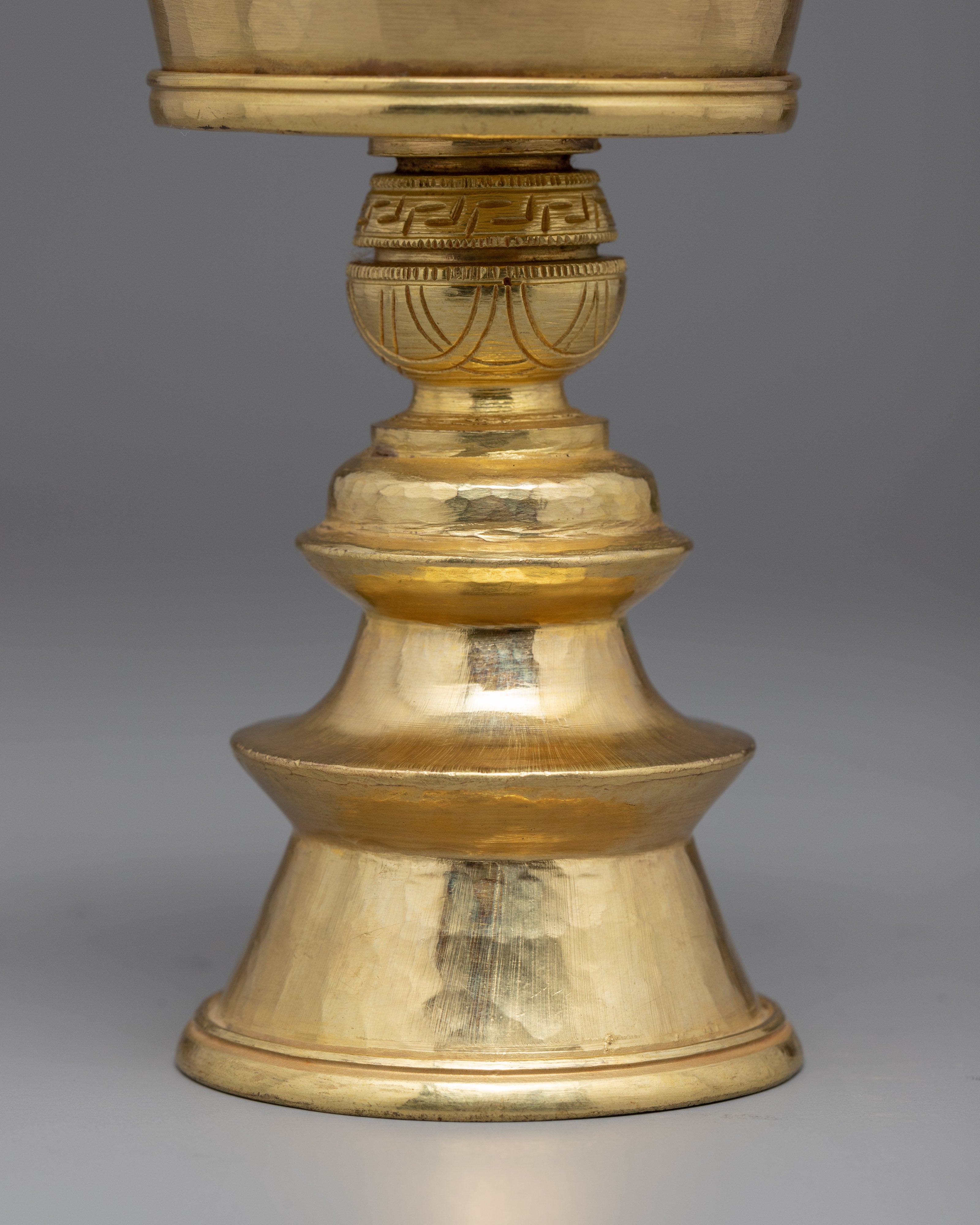 Tibetan Butter Lamp Set | 24K Gold Plated lamp