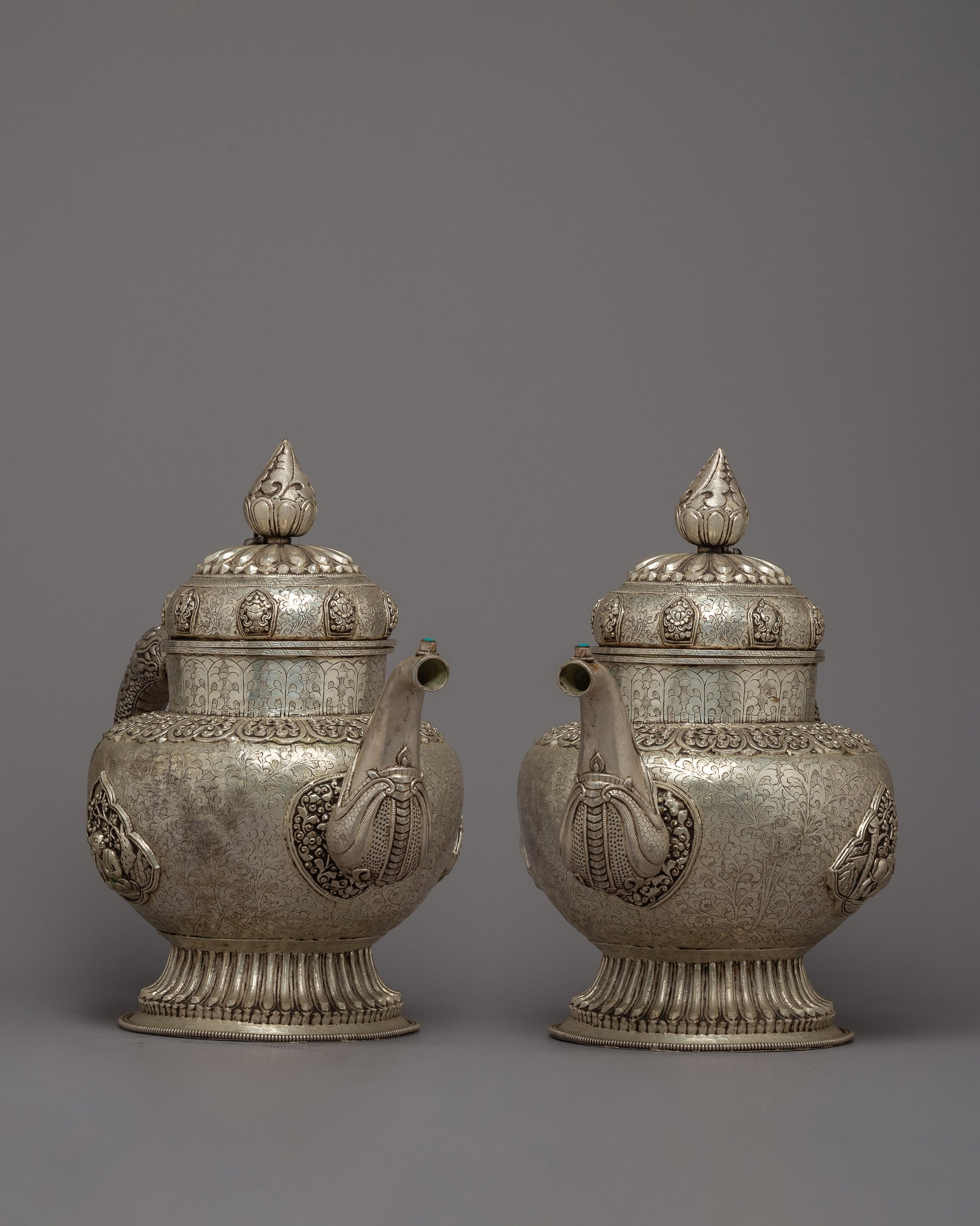 Copper Tea Pot Set