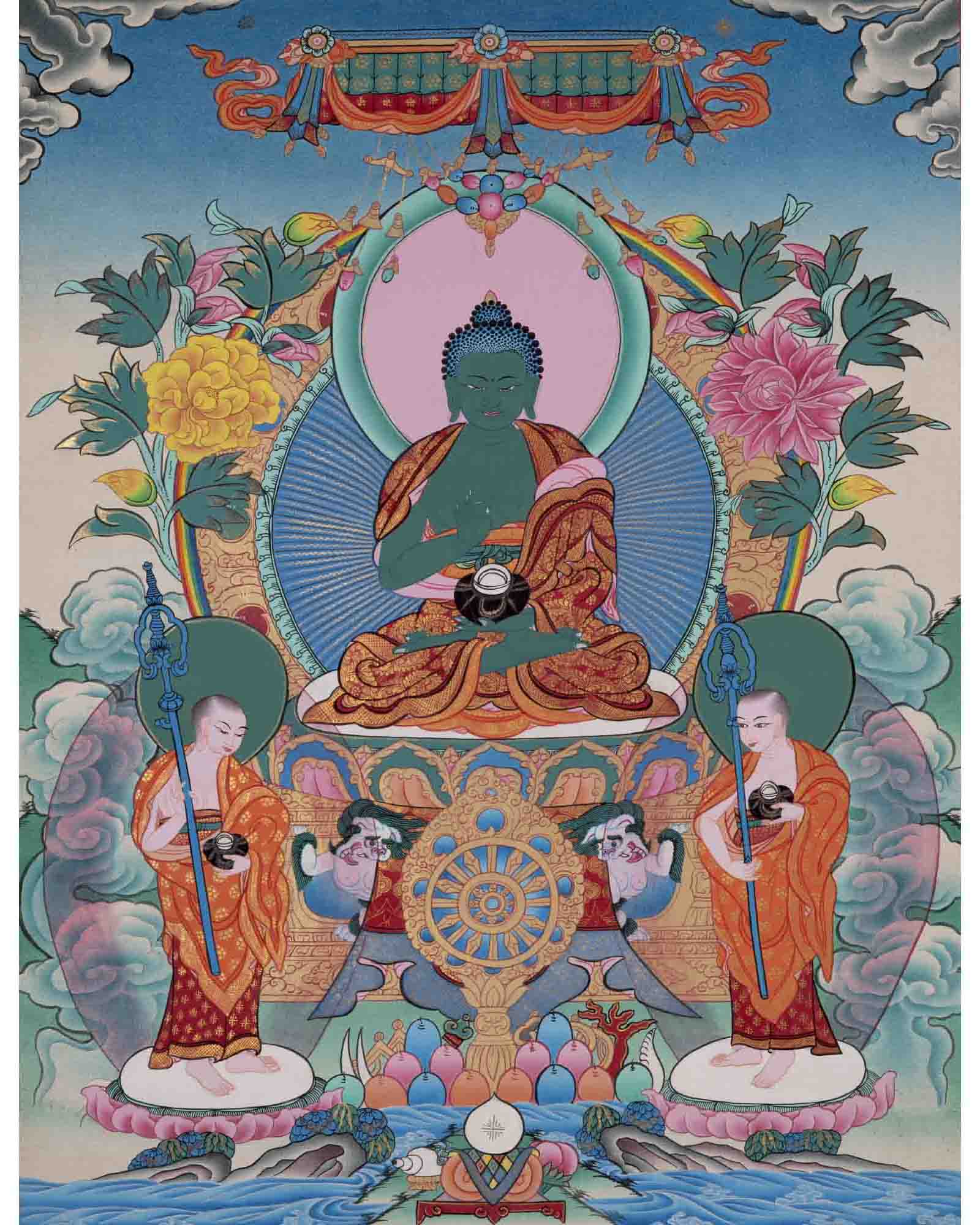 Thangka Of Amoghasiddhi | Traditional Painting | Wall Decors