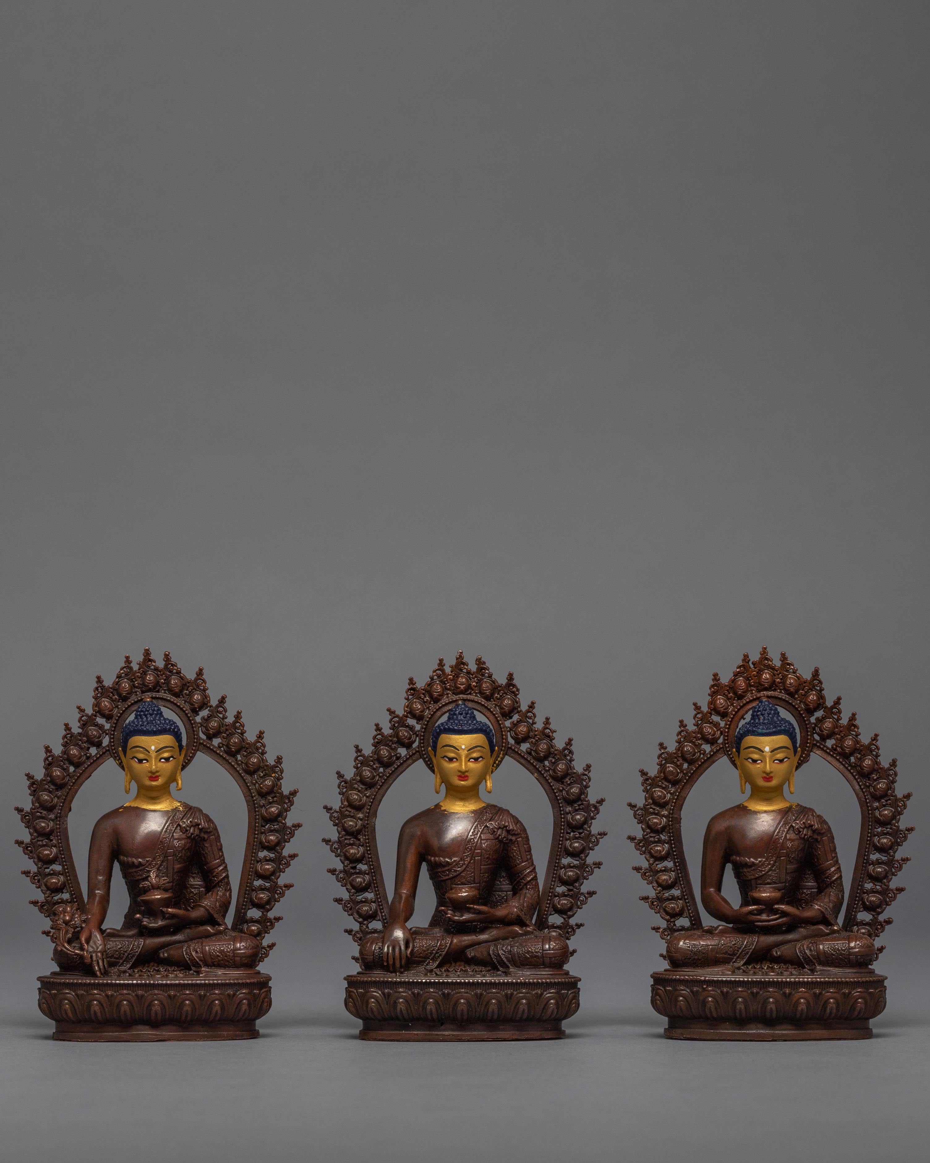 3 Wise Buddhas Statue Set