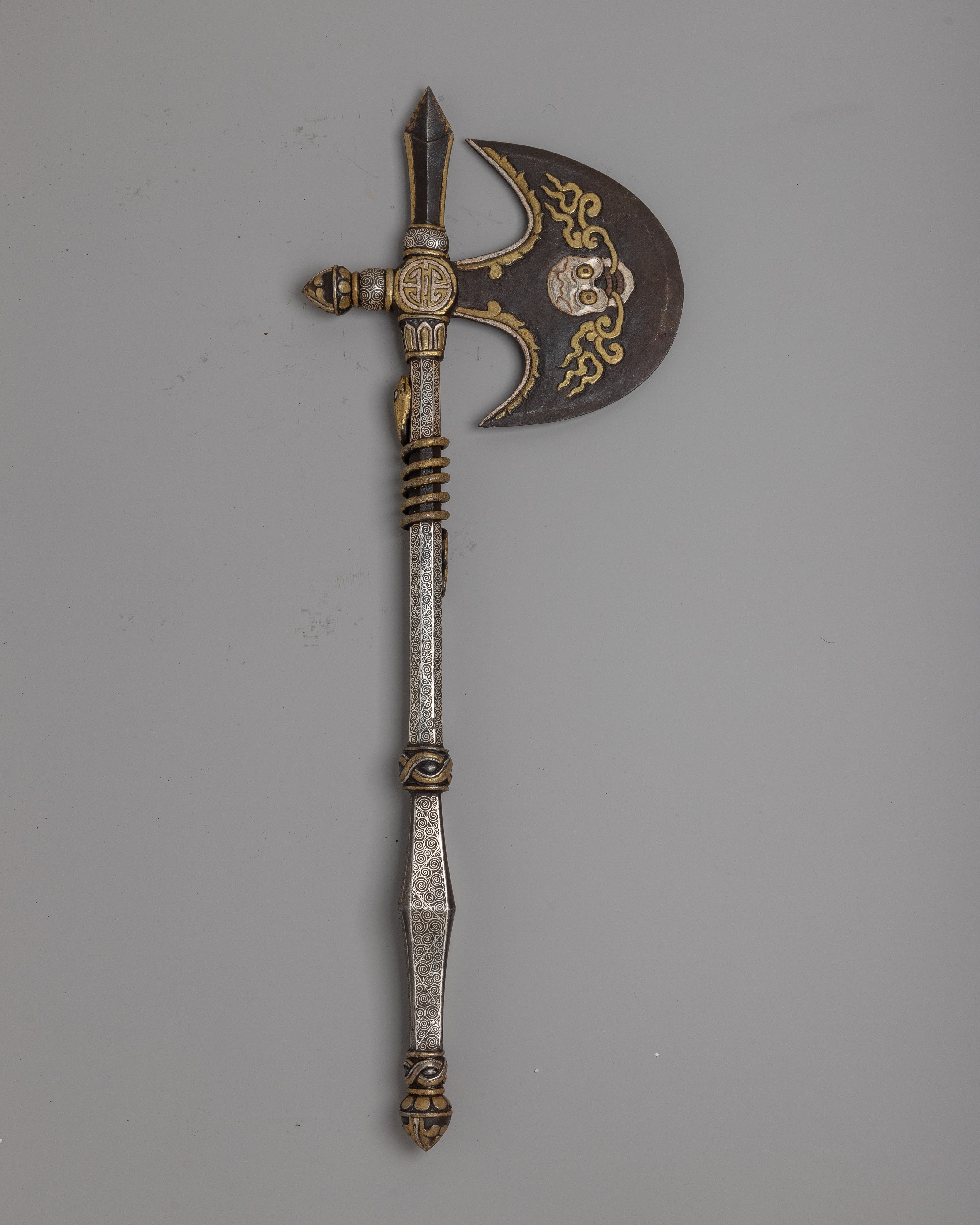 Metal Khatvanga Axe