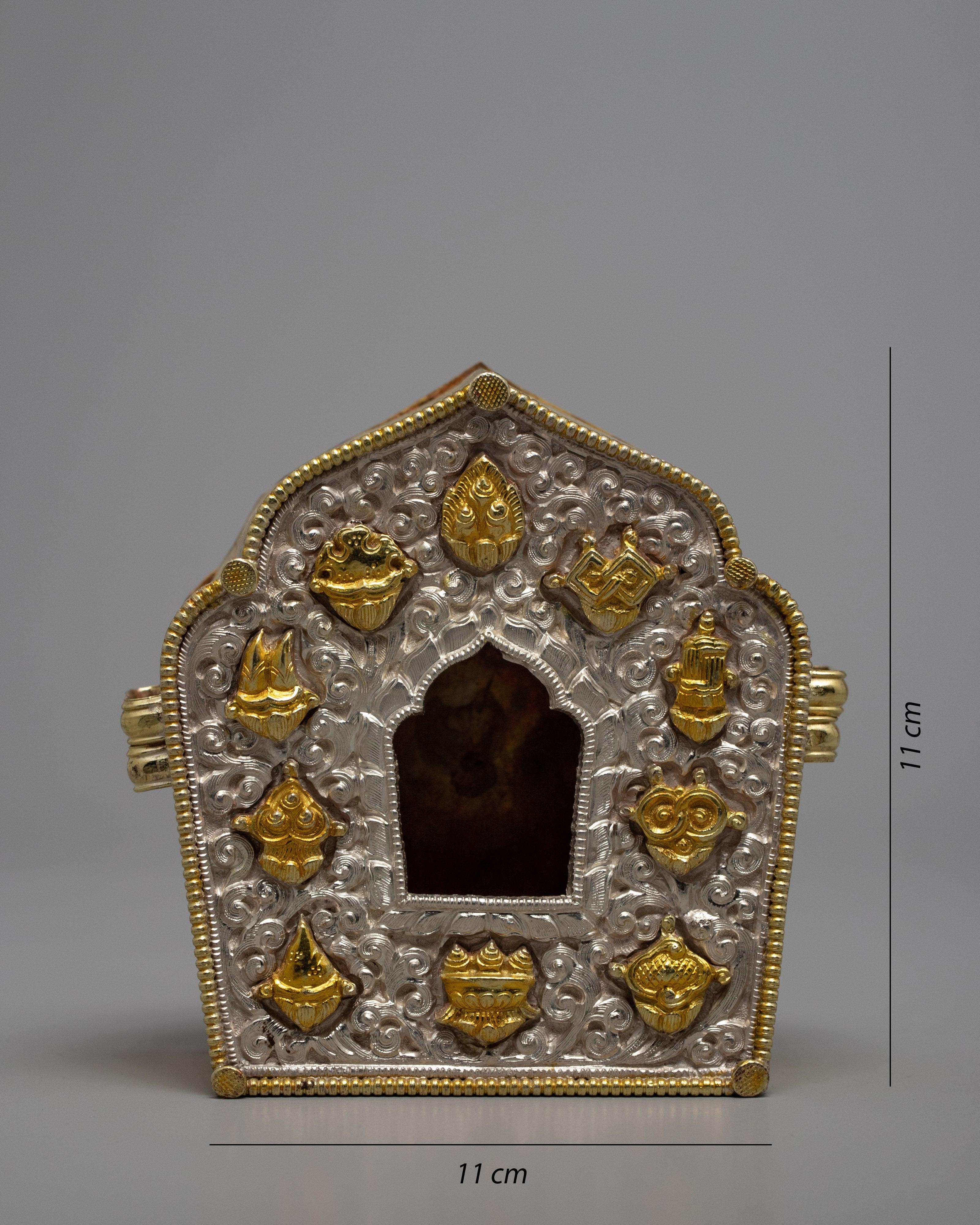 Ancient Ghau Box | Buddhist Religious Items | Ritual Decor Object